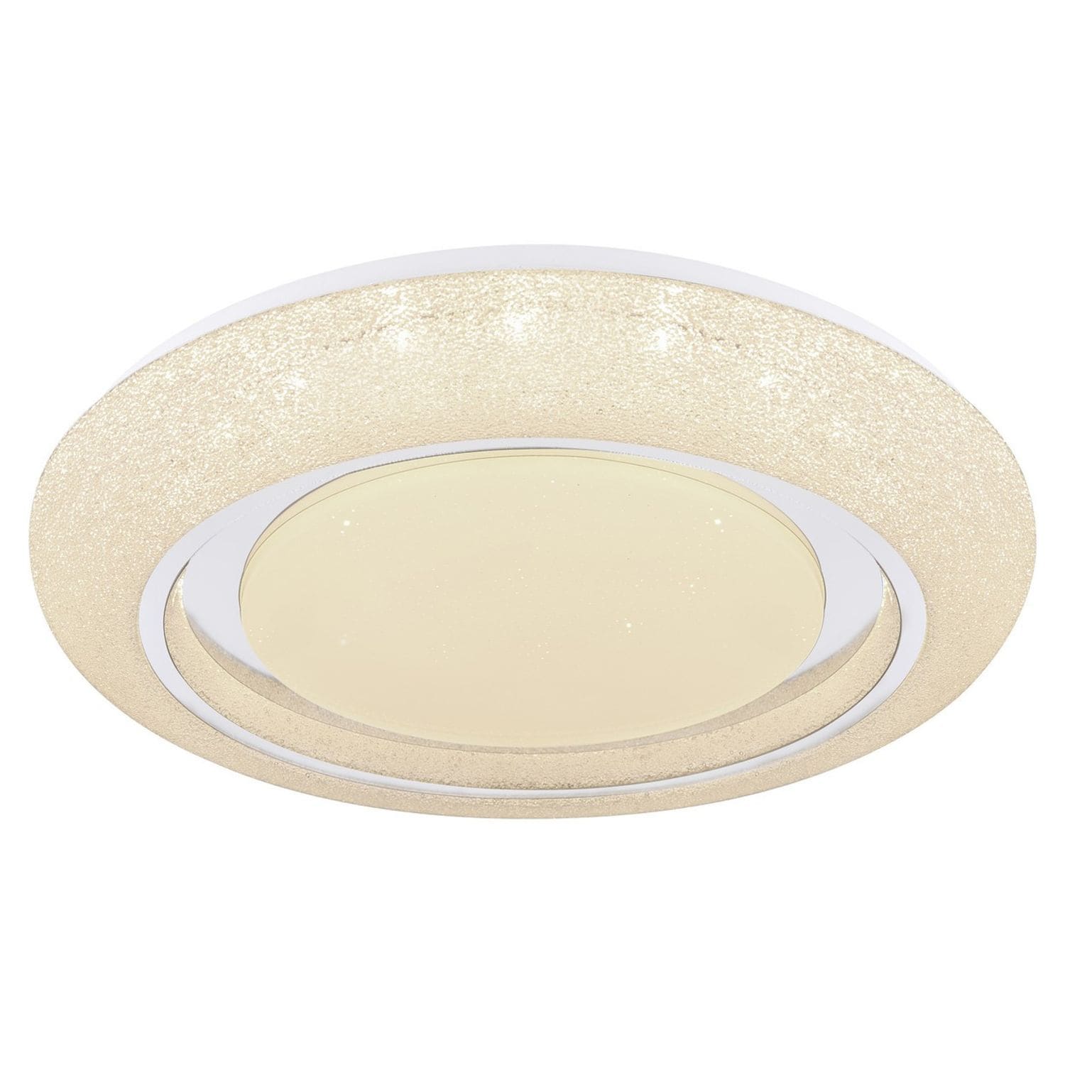 Globo Lighting Rada Decorative Flush Ceiling -Light -White LED Dimmable 3000-600