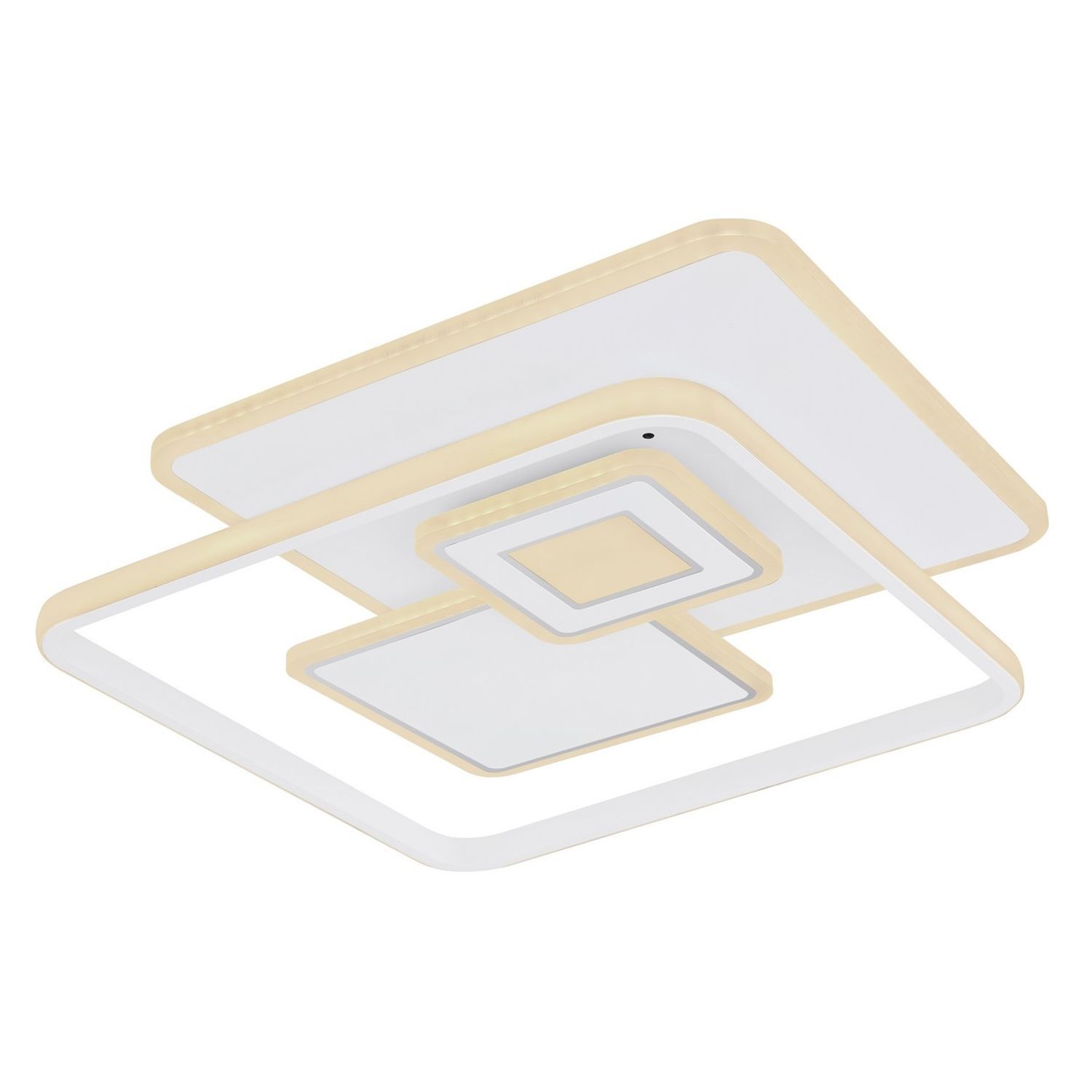 Globo Lighting Roderick 50x50cm Integrated LED Semi Flush Ceiling -Light -White