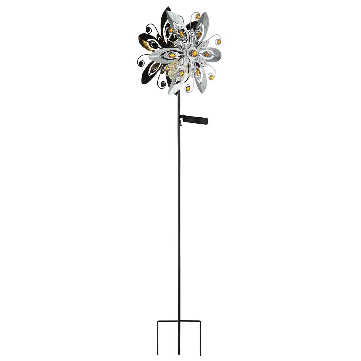 Globo Lighting Solarleuchte Outdoor Portable Lamp -Silver -Grey IP44 -Ball Clear