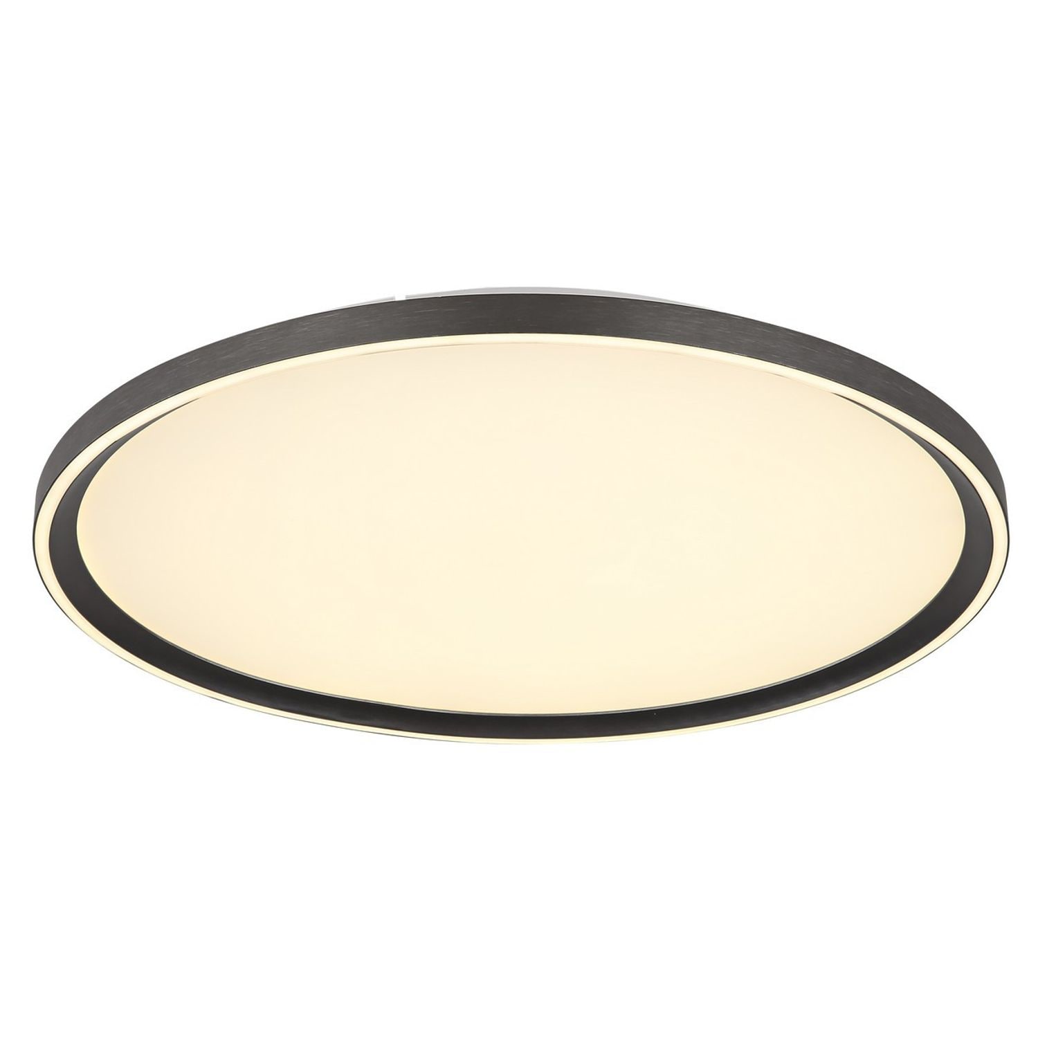Globo Lighting Dublin 50cm Integrated LED Semi Flush Ceiling -Light -Grey LED Di