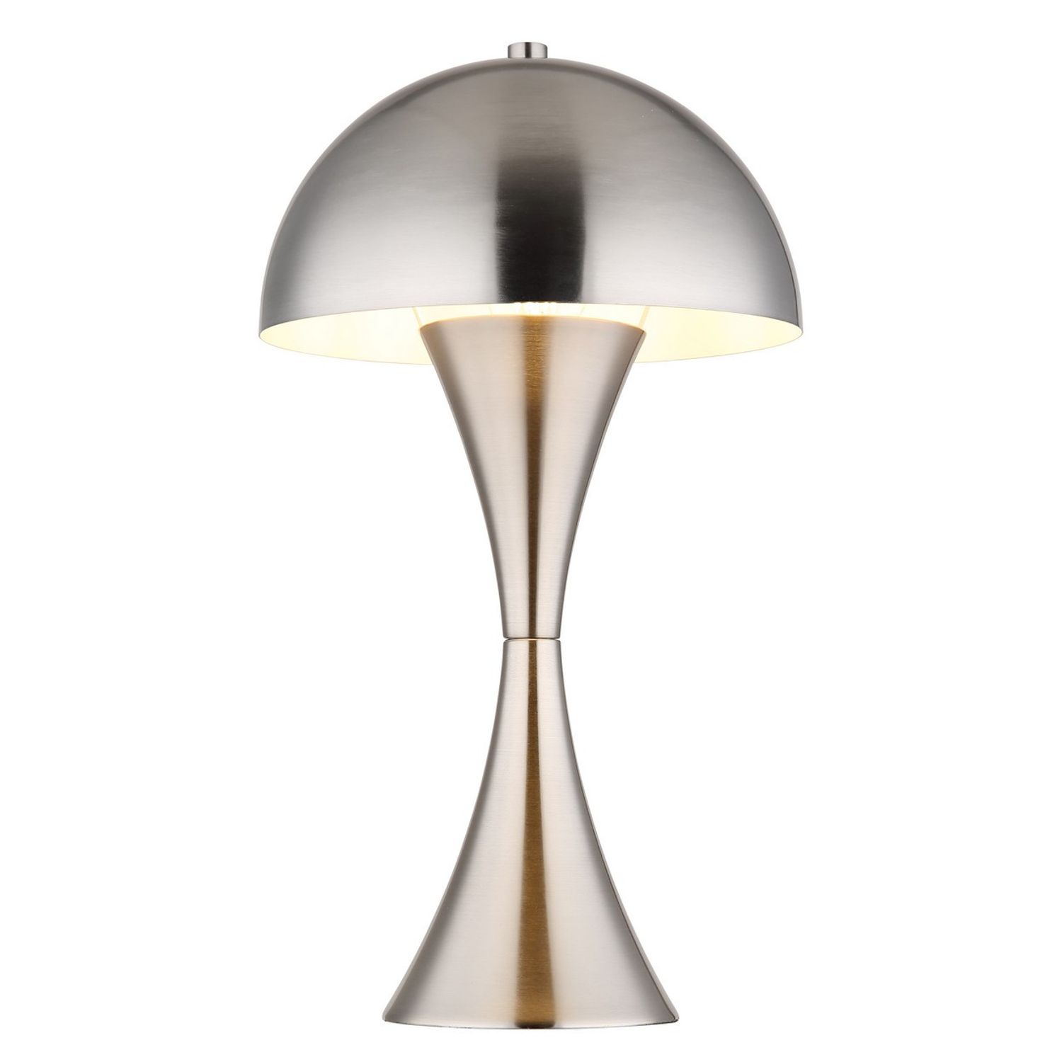 Globo Lighting Dima Bedside Table Lamp Nickel Matt 1x E27 - GS-21028N