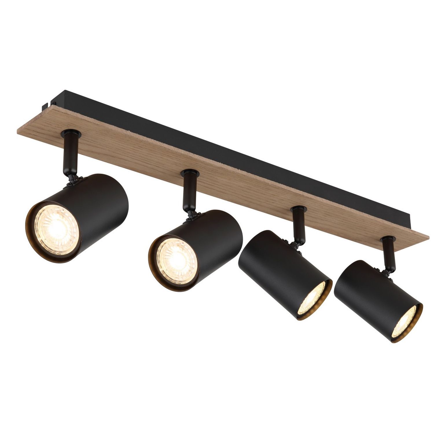 Globo Lighting Linca Ceiling Spot Light Bar Matt -Black 4x GU10 - GS-57905-4