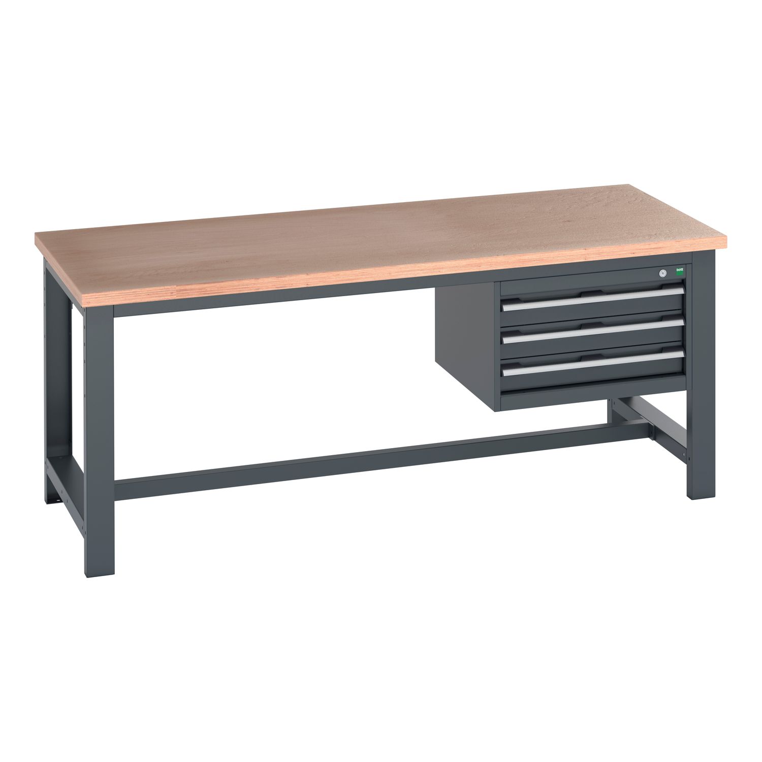 Bott Cubio Framework Bench (MPX) with 3 Drawer Cabinet WxDxH 2000x900x840mm RAL