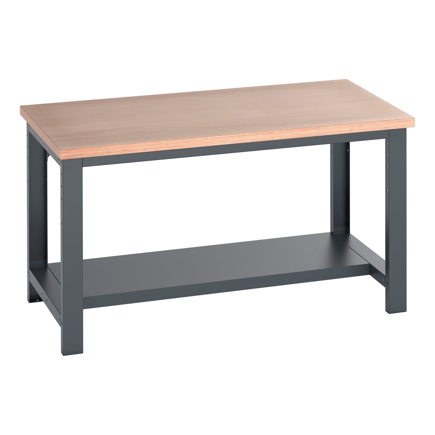 Bott Cubio Framework Bench (MPX) with Half Depth Shelf WxDxH 1500x900x840mm RAL