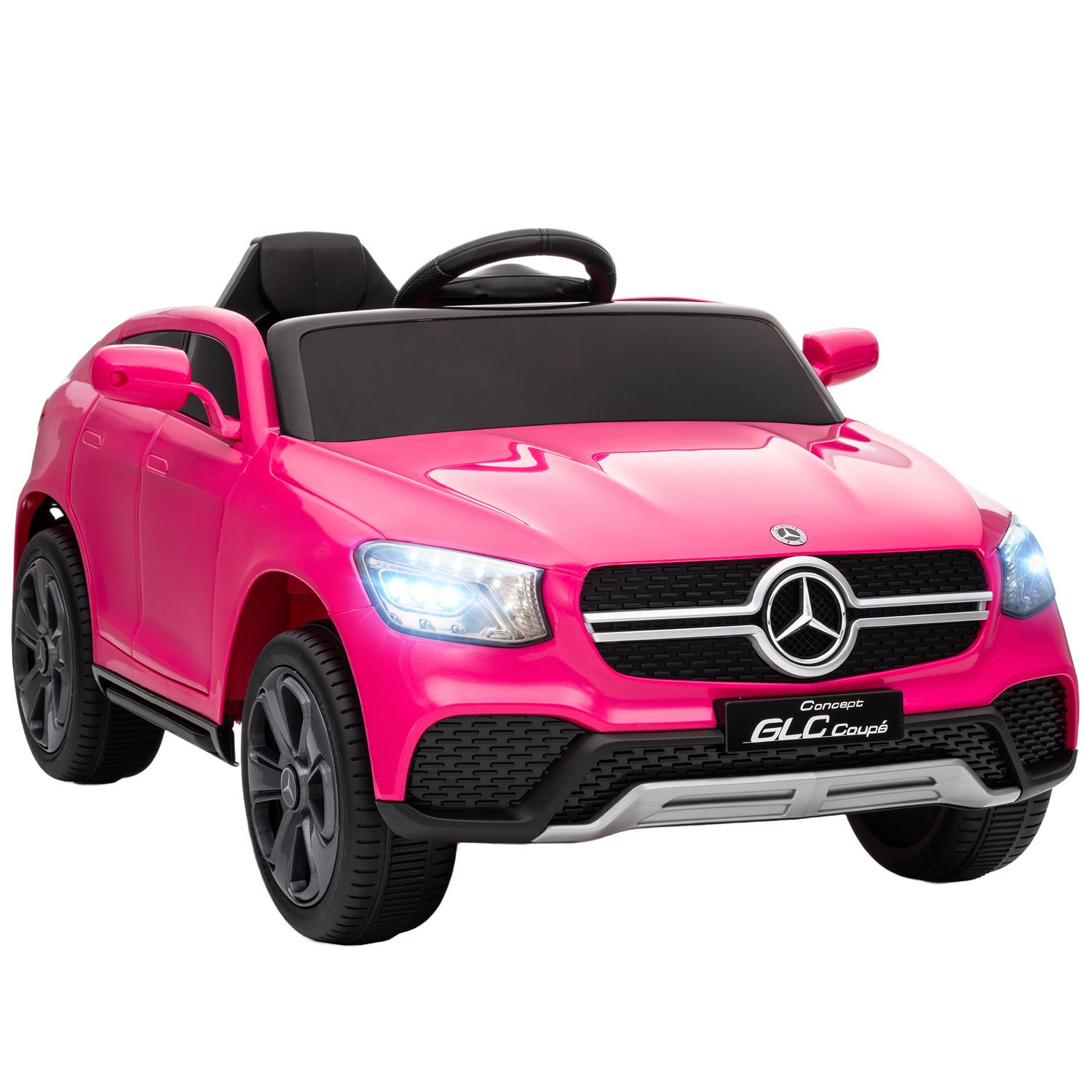 AIYAPLAY Mercedes-Benz Glc Licensed Kids Ride on Car with Remote Pink 105L x 68W