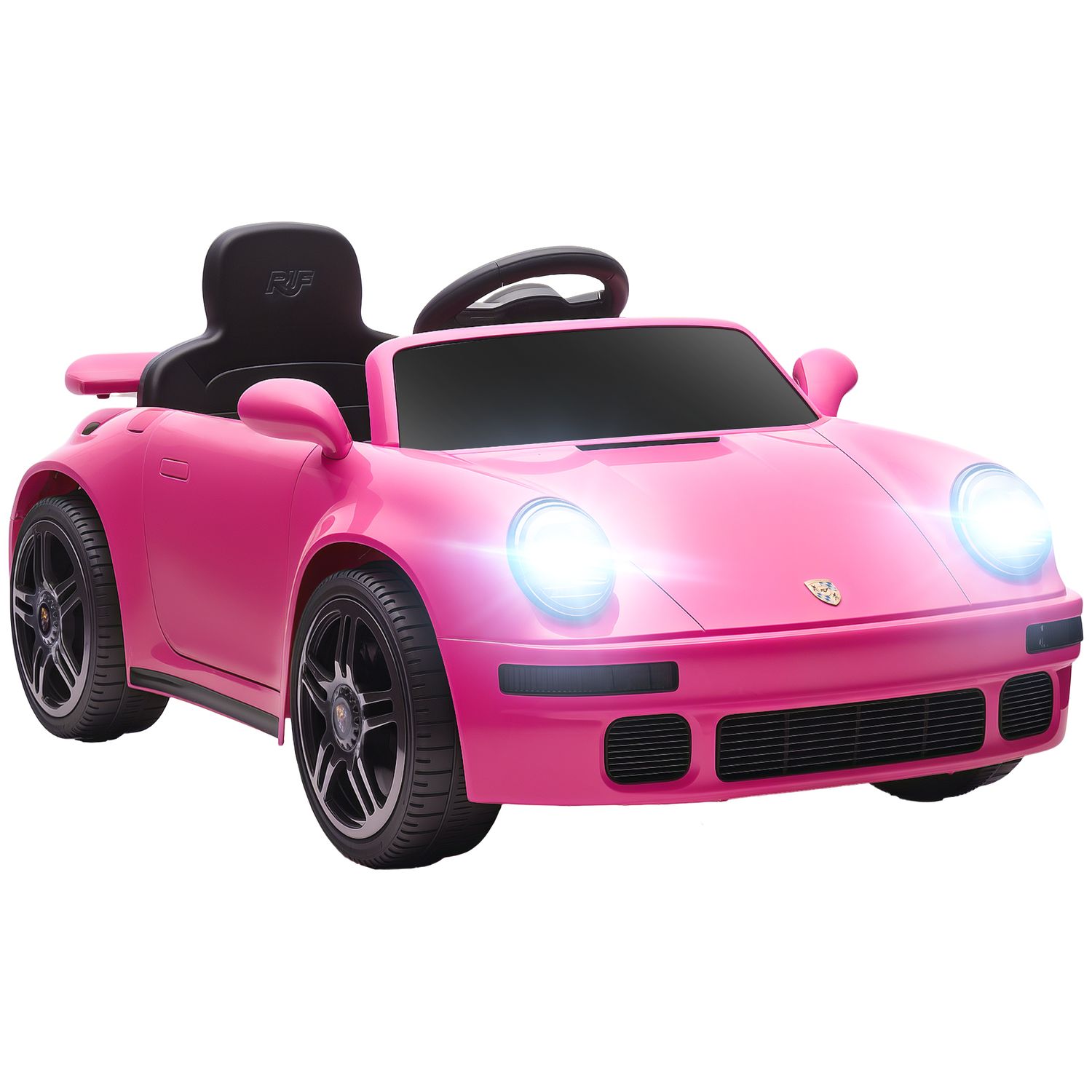 AIYAPLAY Battery Powered Kids Electric Car with Remote Control Pink 44H x 103L x