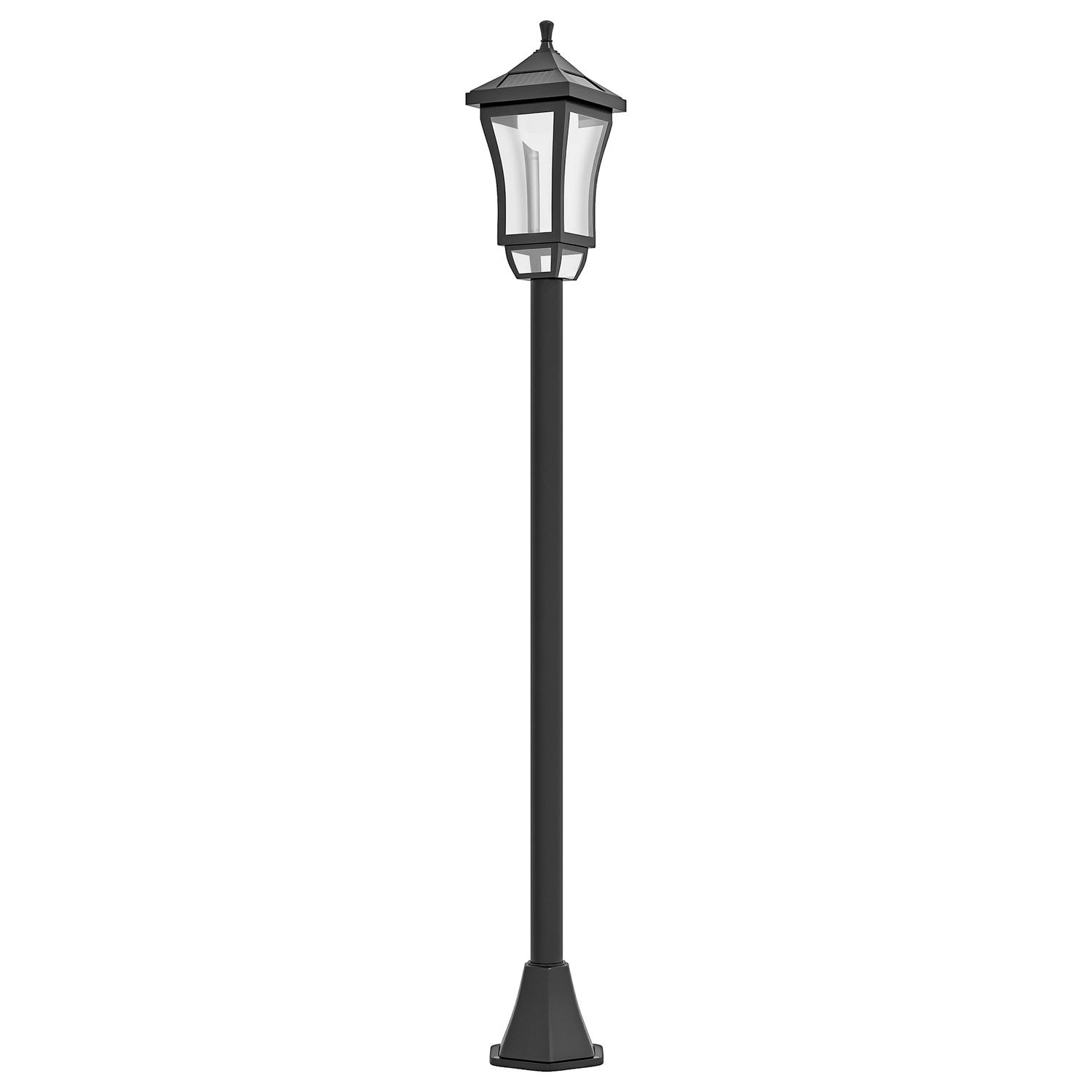 Outsunny 1.3m LED Garden Lamp Post Light Waterproof IP44 Cool White 15W x 15D x