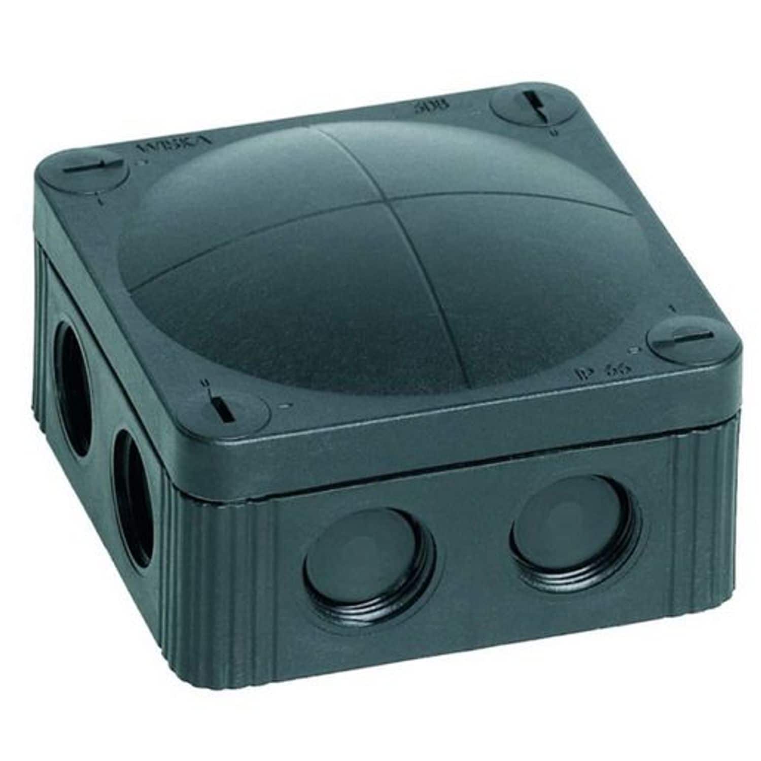 Wiska Combi IP66 32 -A Junction Box 308/5 - Black