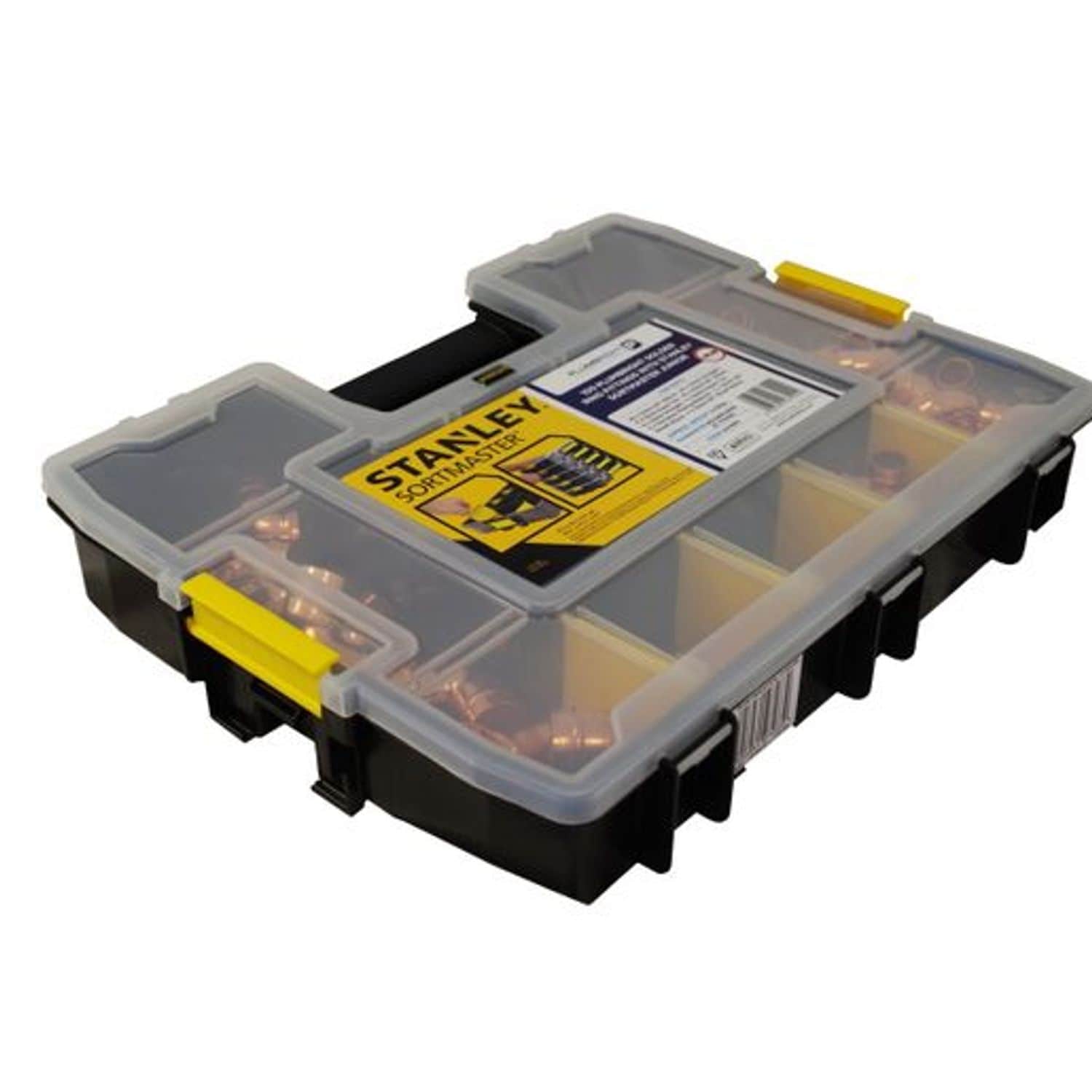 Plumbright 100 Solder Ring Fittings & Stanley Sortmaster Junior Organiser