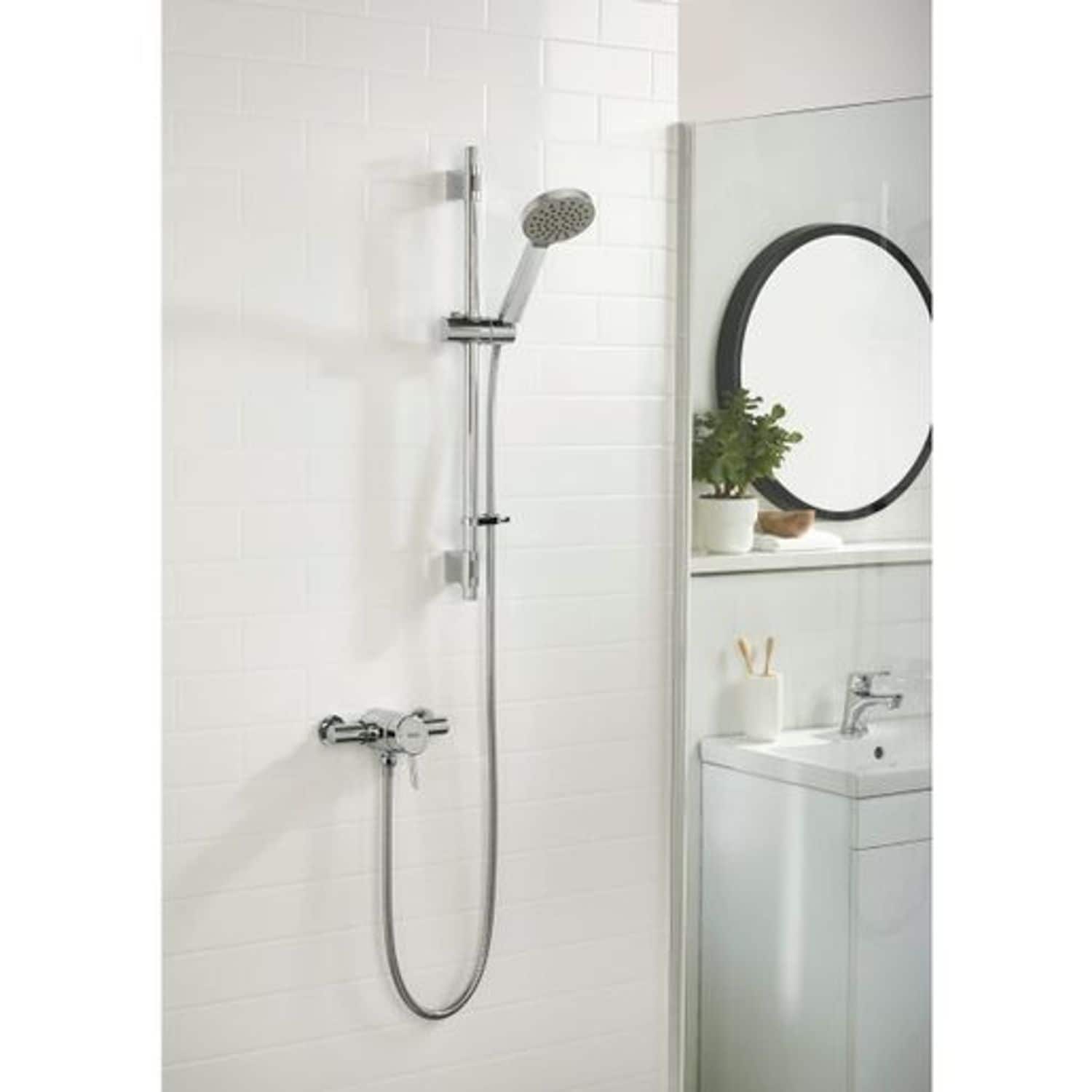 Bristan Acute2 Thermostatic Single Sequential Exposed Shower Valve with Riser Ki