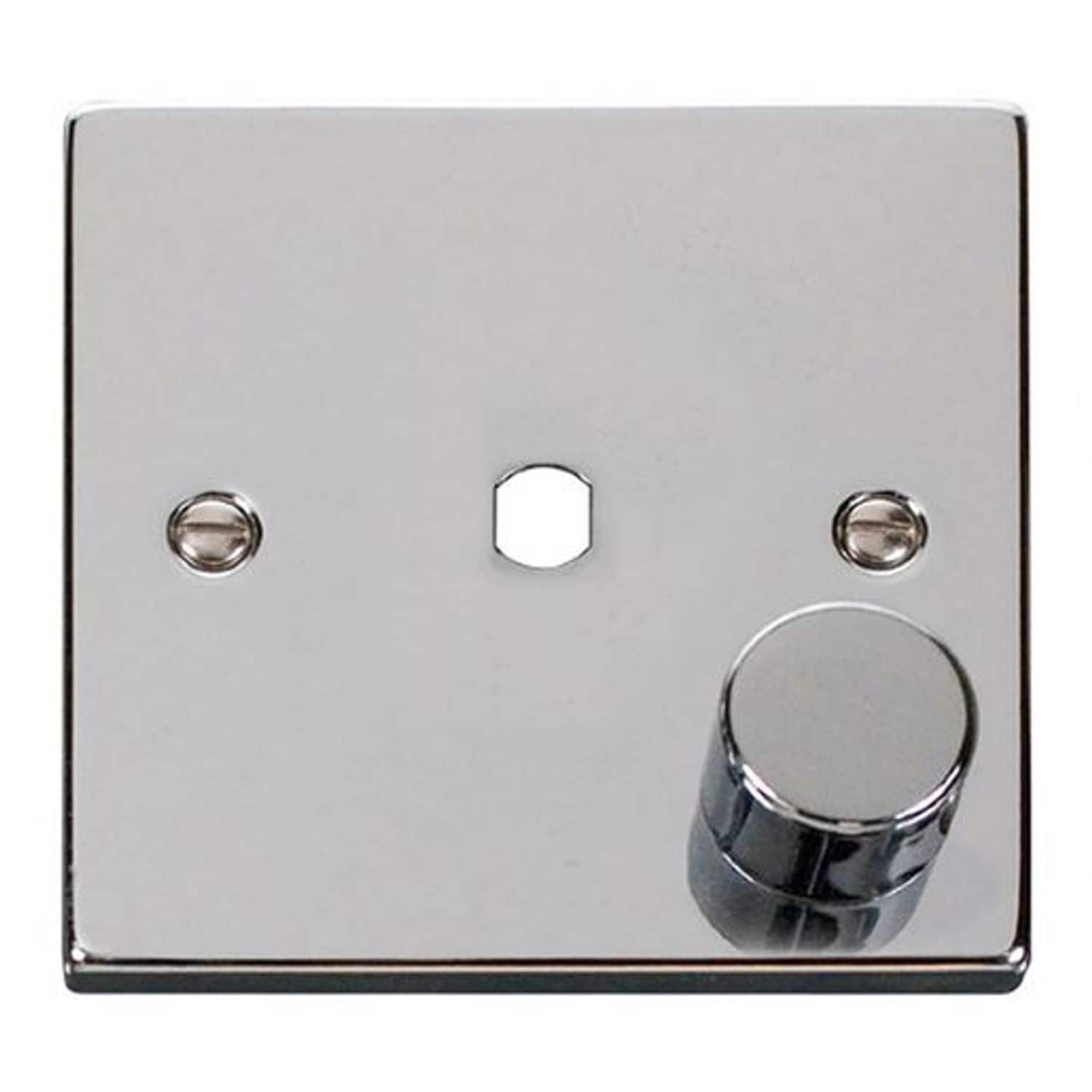 Click Deco 1 Gang Unfurnished Dimmer Plate and Knob 650 with Maximum 1 Aperture