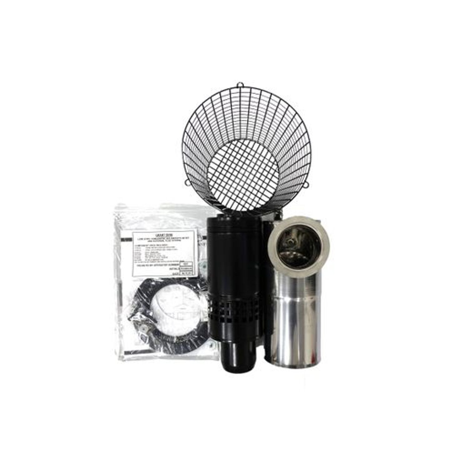 Grant Yellow System -Standard Flue Kit - Black 12 KW 26 KW - EZ90B