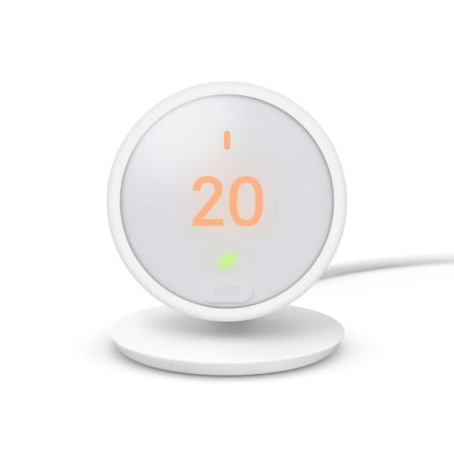 Google Nest Thermostat E - White Smart Thermostat Its Easy to Save Energy - HF00