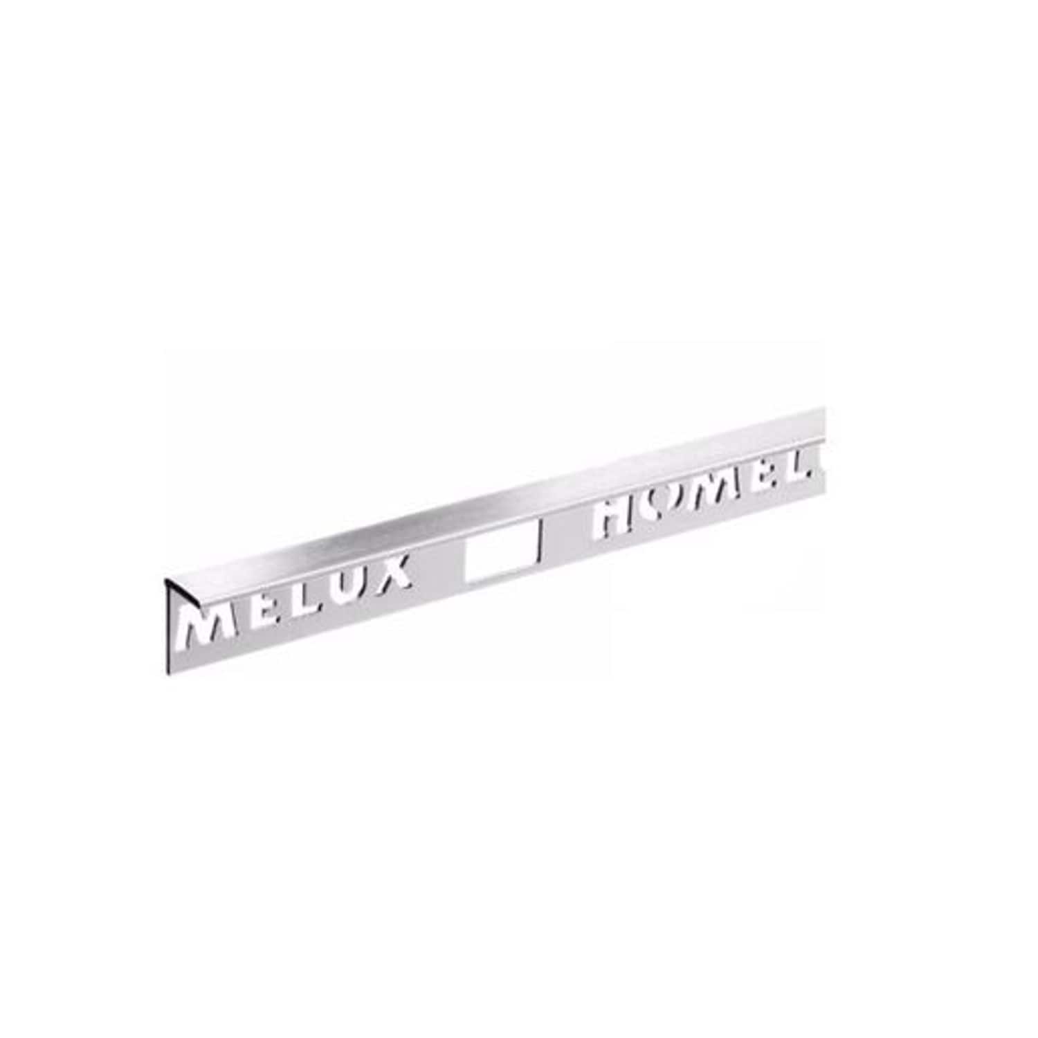 Homelux Straight Edge Profile Stainless Steel Effect Tile Trim 8mm 2.5m