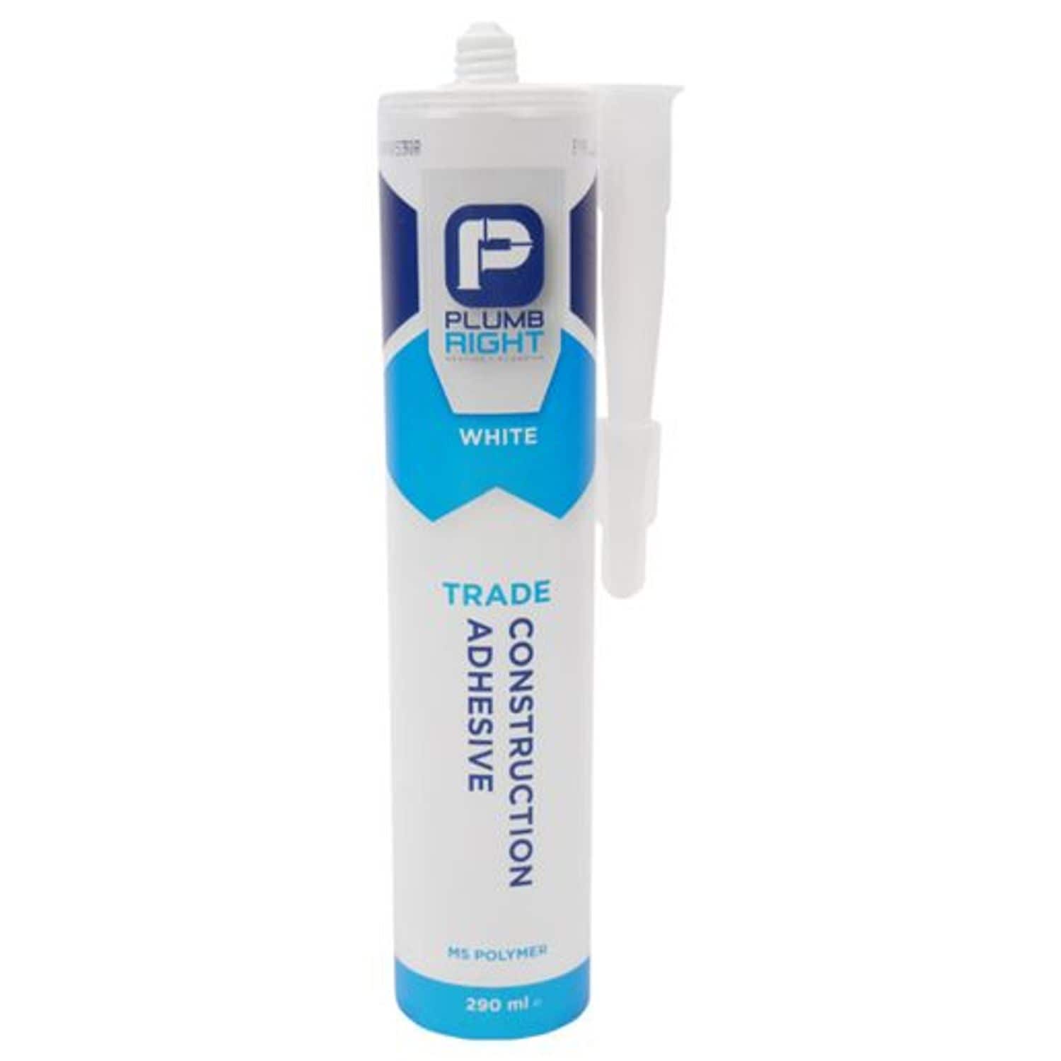 Plumbright Hybrid Construction Sealant and Adhesive 290ml - White