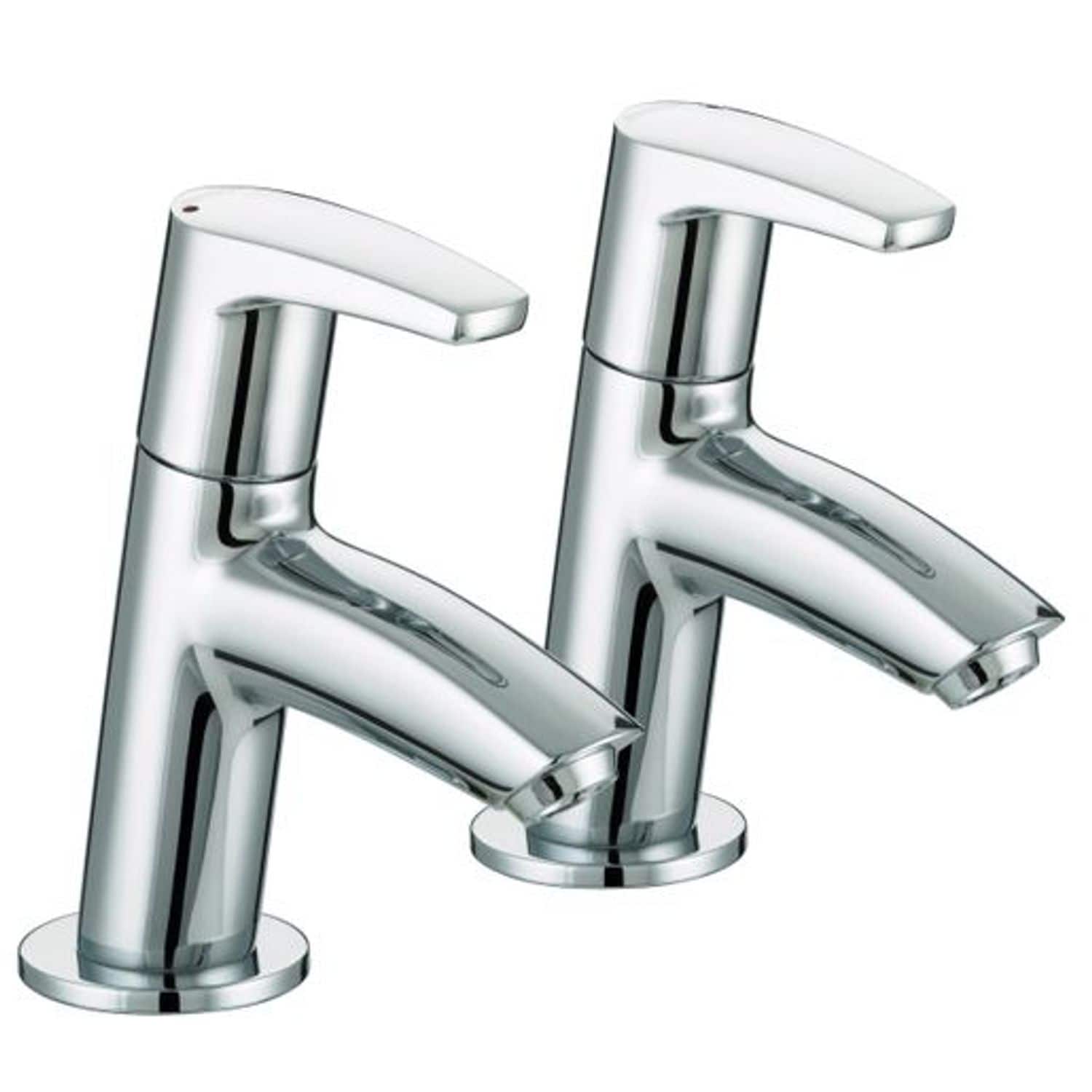 Bristan Orta Basin Pillar Taps Chrome or 1/2 C - OR 1/2 C