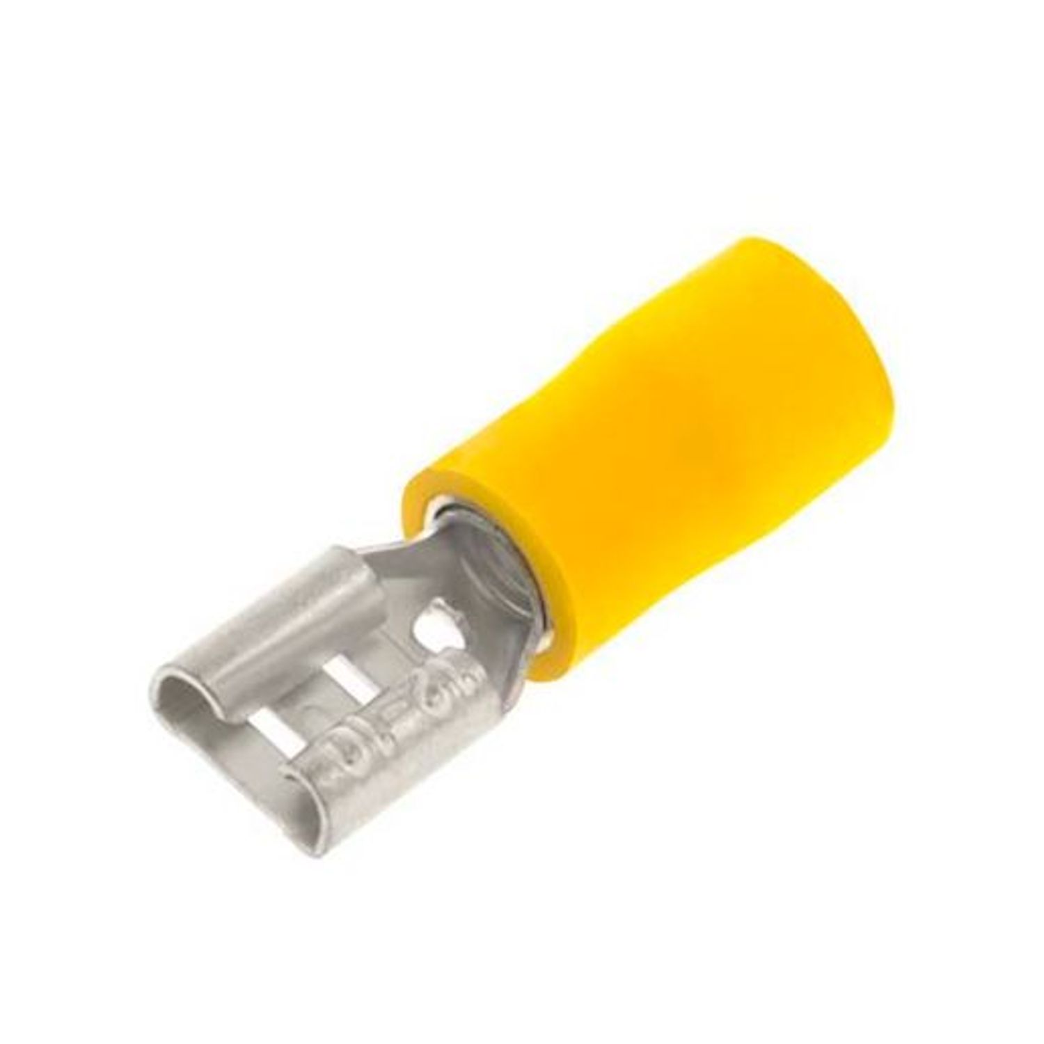 Qcrimp Pre Insulated Terminal Female Push-on -Yellow 6.3mm x 0.8mm - QYPO63F