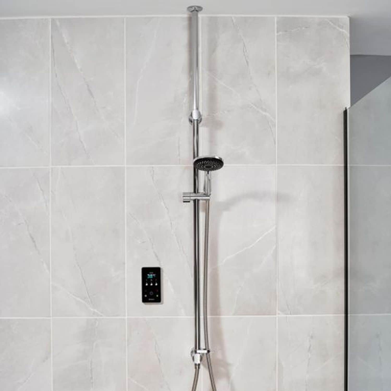 Triton ENVi 10.5kW (Silver) Thermostatic Electric Shower Single Outlet Ceiling F