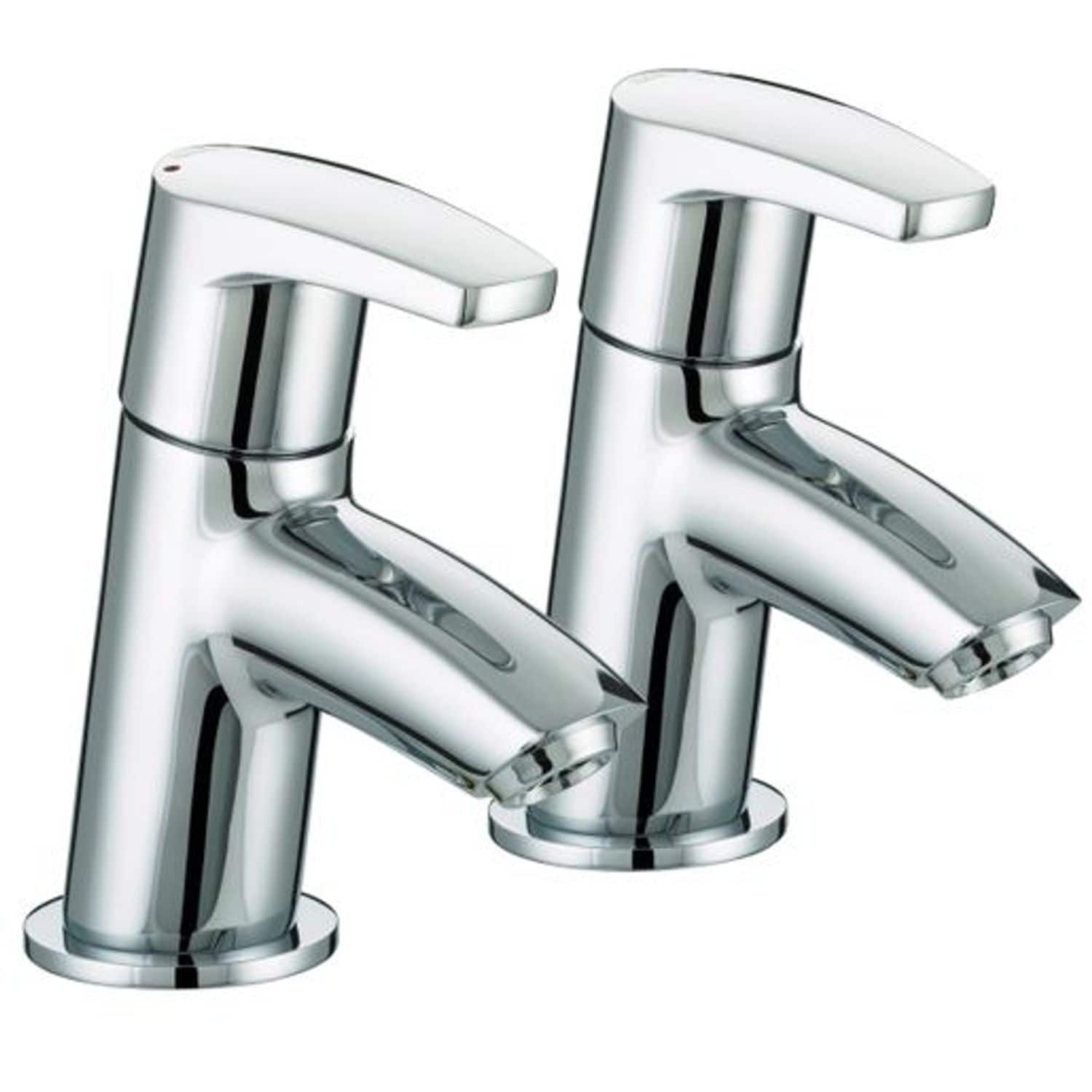 Bristan Orta Bath Pillar Taps Chrome or 3/4 C - OR 3/4 C