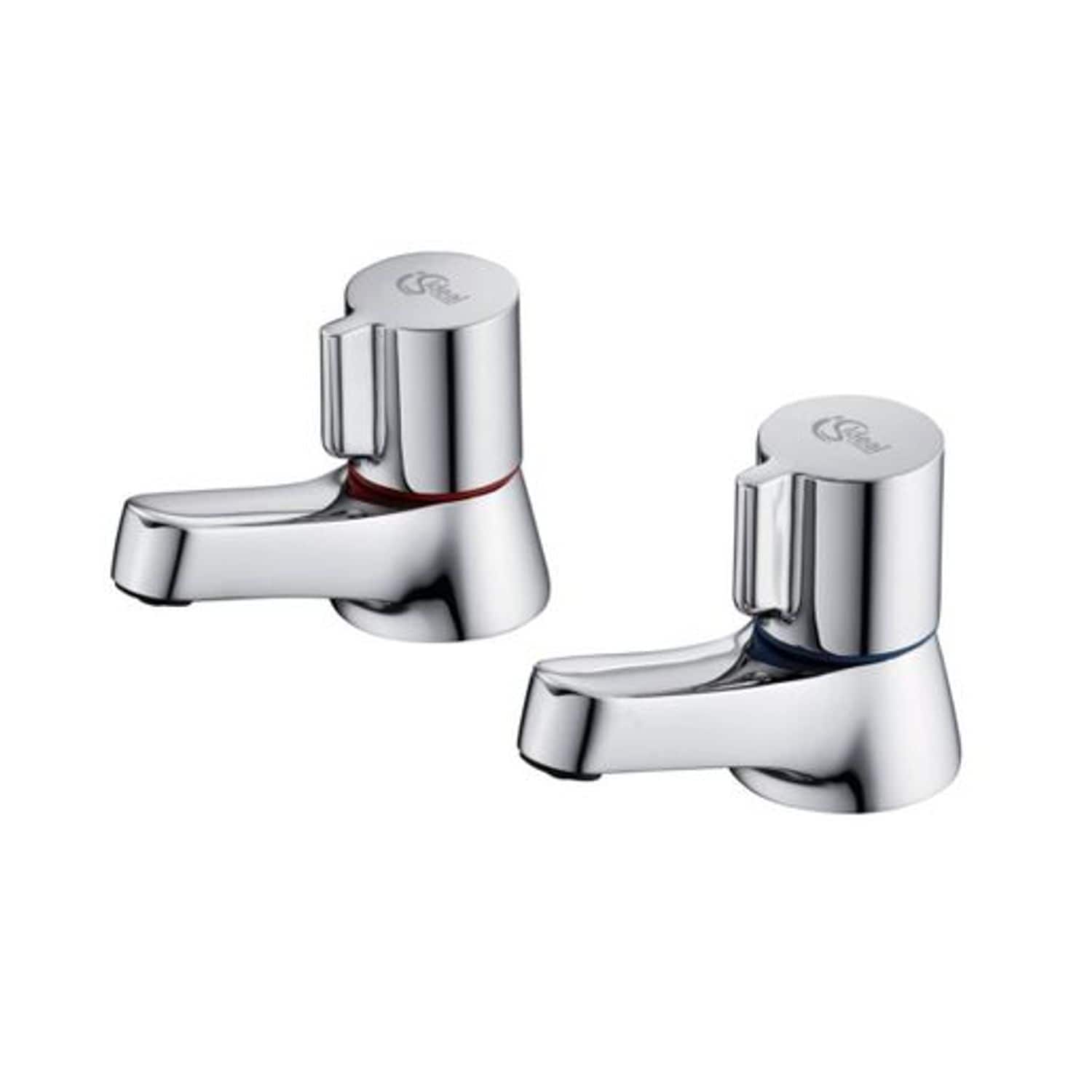 Ideal Standard Alto Bath Pillar Taps Chrome - B0350AA