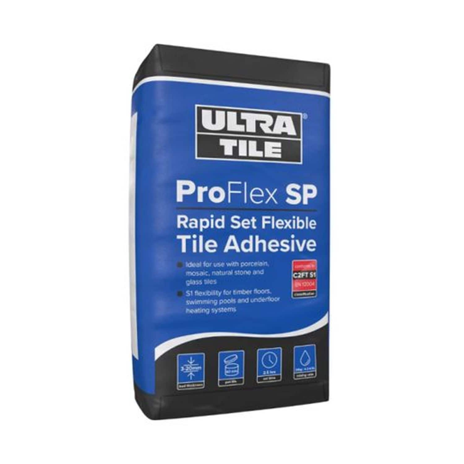 Prowarm UltraTile Proflex SP Rapid Setting S1 Single Part -Flexible Tile Adhesiv