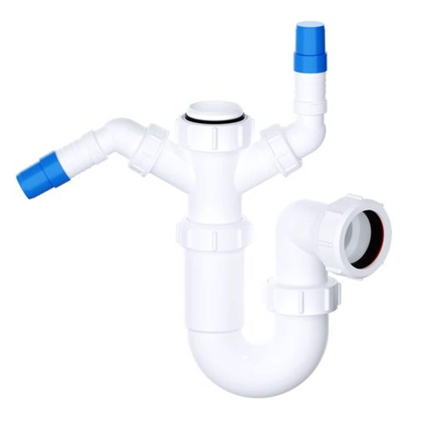 Mercantile Ventures Viva 1 1/2in (40mm) Sink Trap with 135 Degree -Twin Nozzles