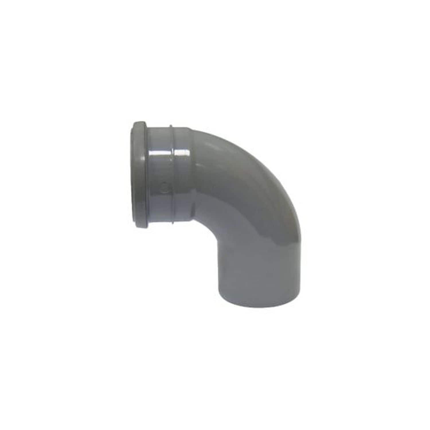 Davant Pushfit Soil 92 Single Socket Bend 110mm - Light Grey