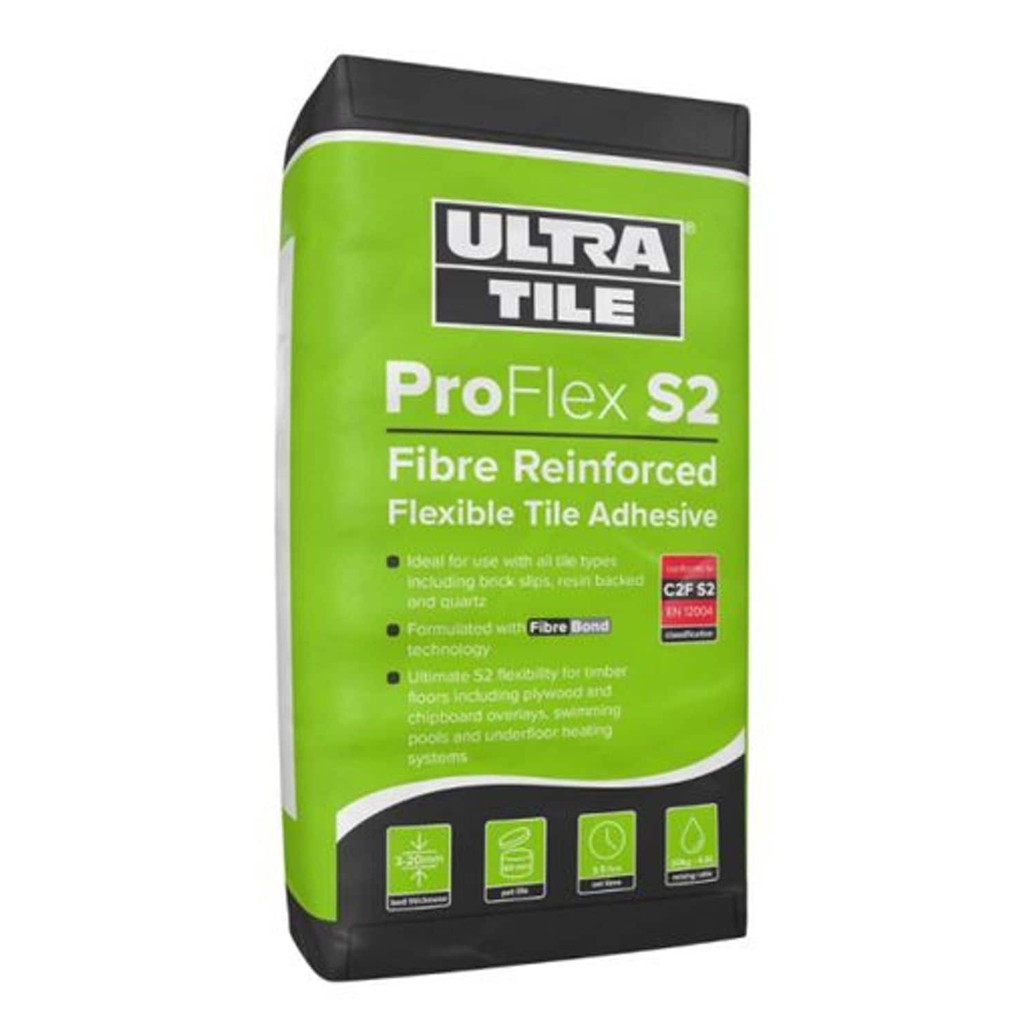 Prowarm UltraTile Proflex S2 Rapid Setting Single Part -Flexible Tile Adhesive -