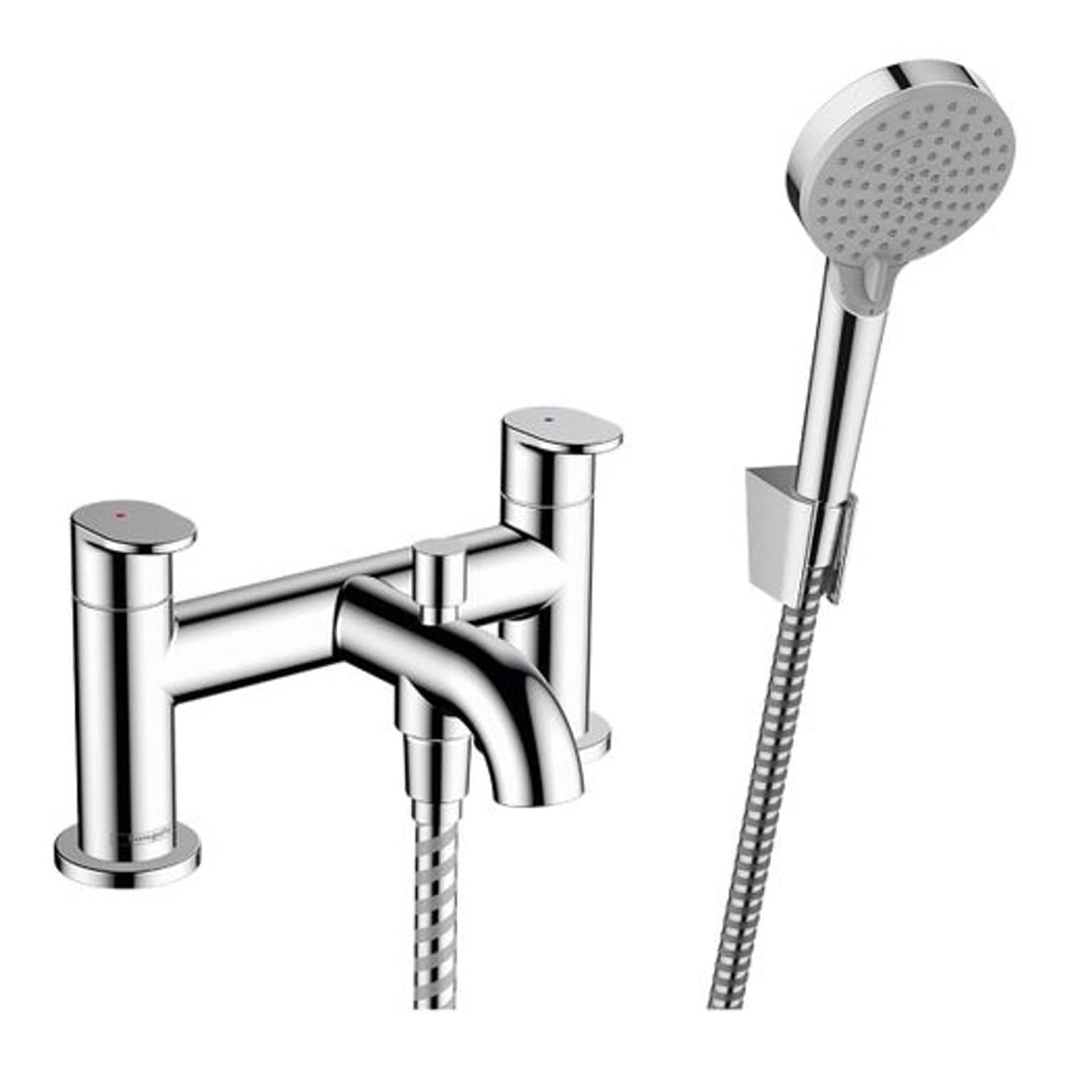 Hansgrohe Vernis 2 Taphole Bath Shower Mixer Tap Chrome - 71461000