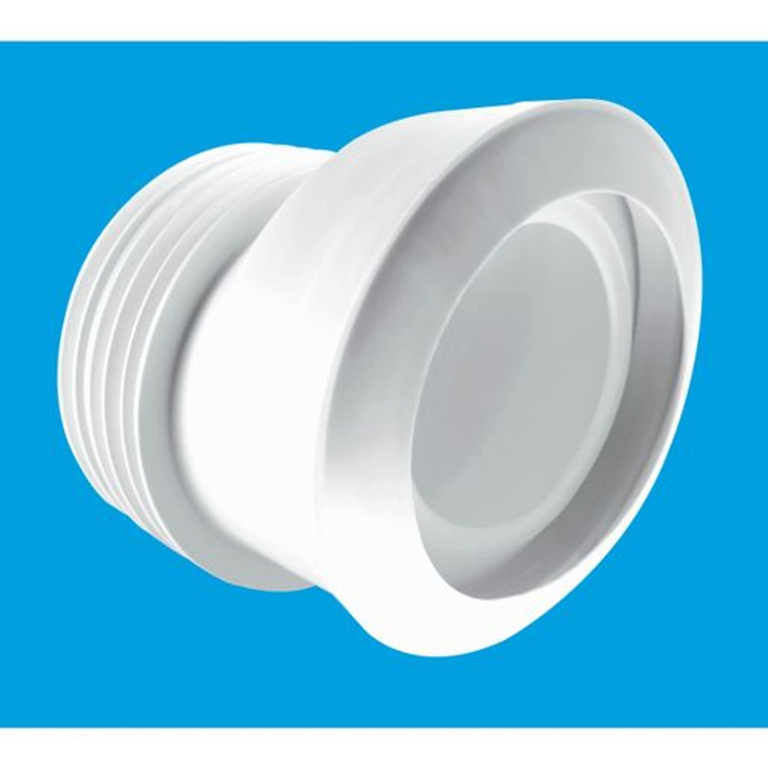 McAlpine Offset Macfit WC Connector - White - MAC-4