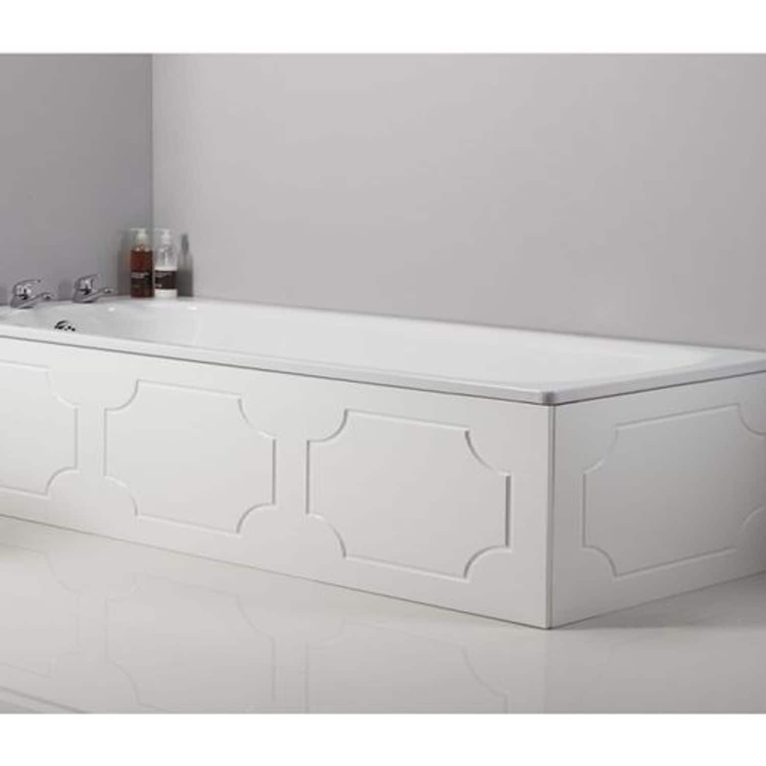 Tavistock Milton Wood 700mm -End Bath Panel - White