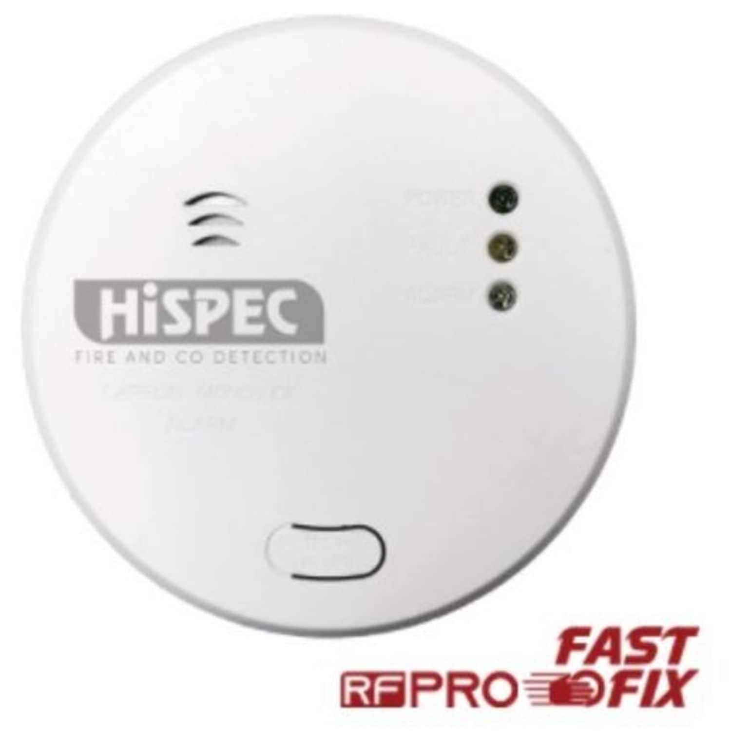 Hispec Radio Frequency Mains Carbon Monoxide Detector HSSA/CO/RF10-PRO HSSA/Comp
