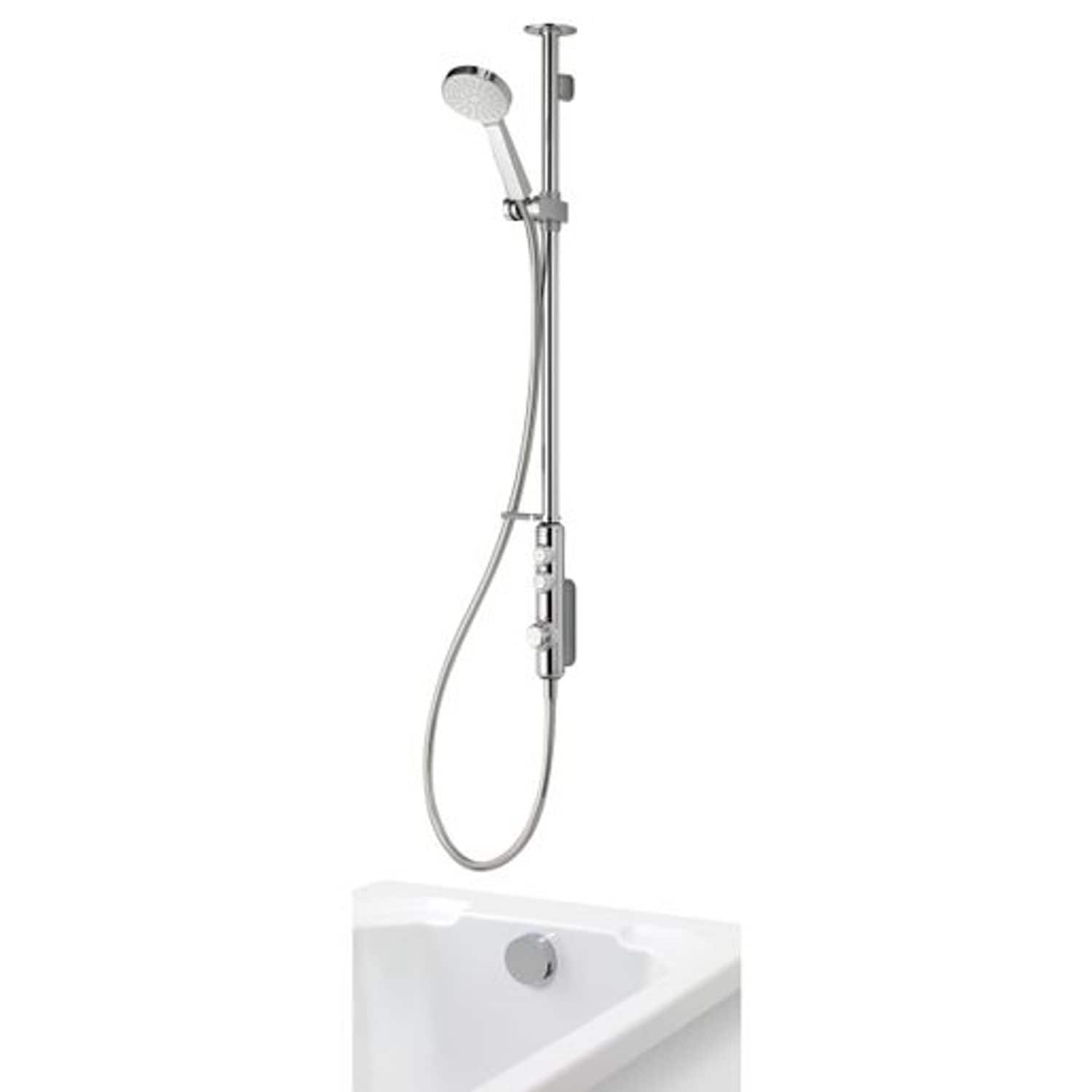 Aqualisa Isystem Digital Shower Diverter Exposed Adjustable Bath Filler Gravity