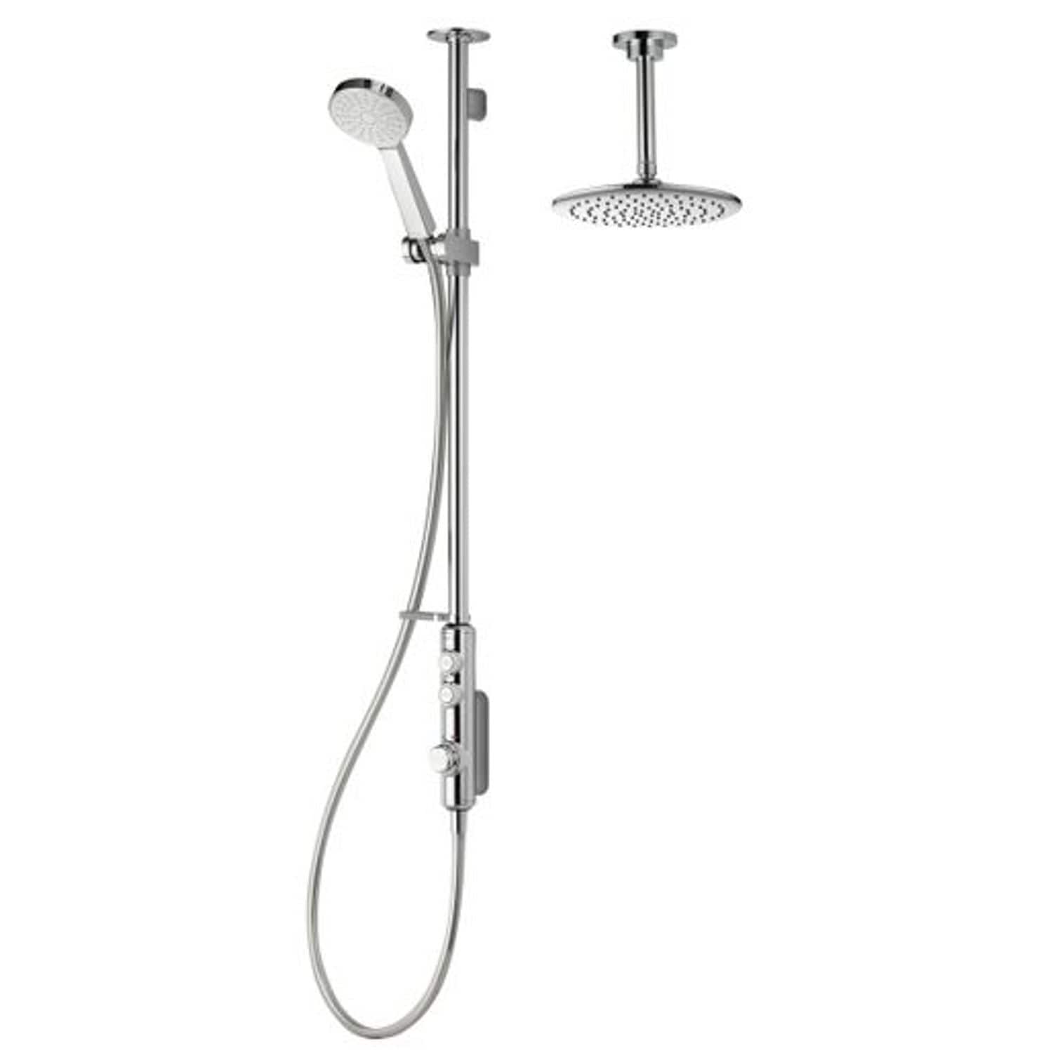 Aqualisa Isystem Digital Shower Exposed Adjustable and Ceiling Fixed Shower Head