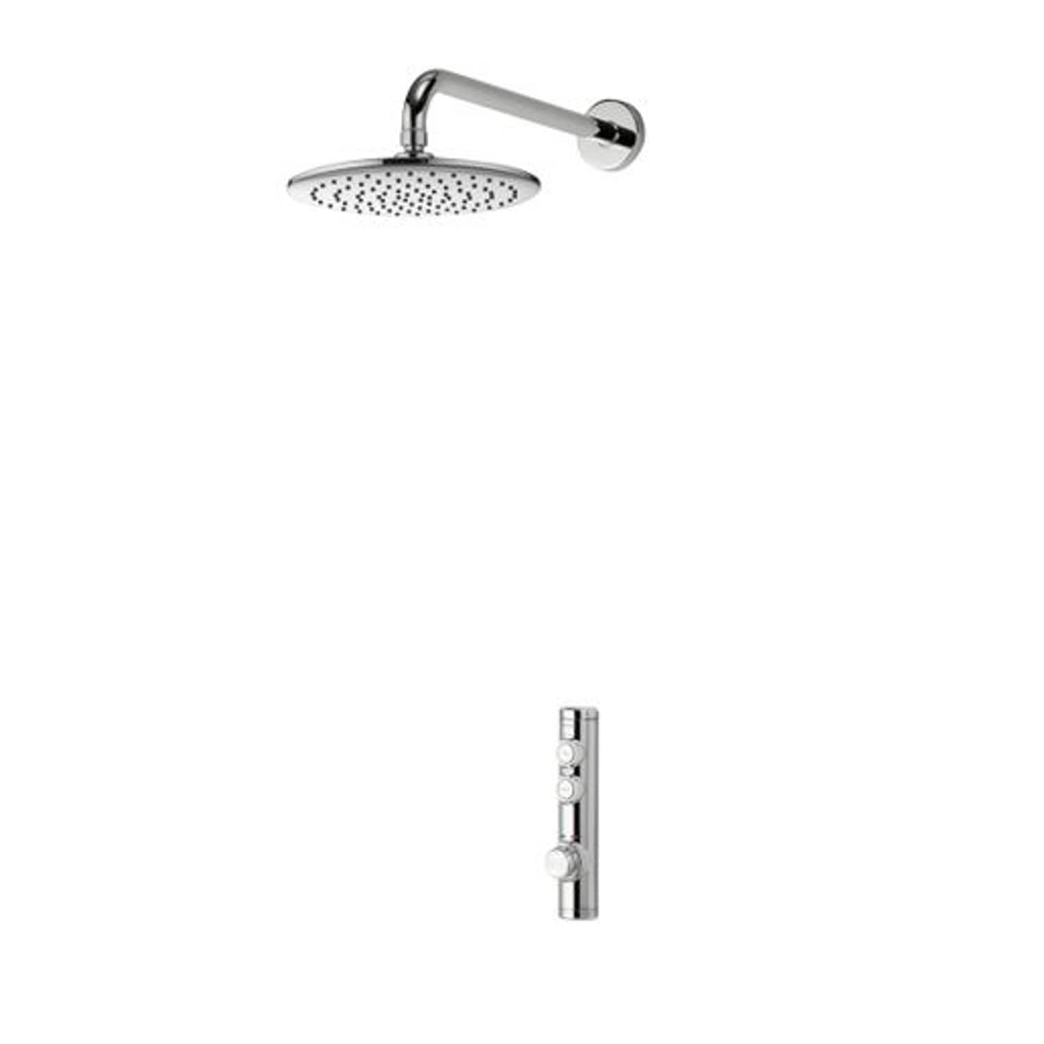 Aqualisa Isystem Digital Concealed Wall Fix Shower Head Gravity Pump ISD.A2.BFW.