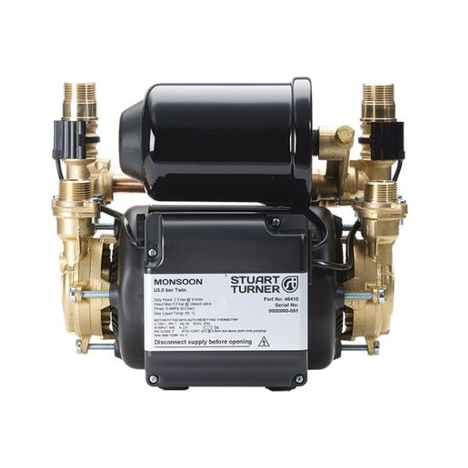 Stuart Turner Monsoon Universal -Twin Shower and Whole House Pump 3.0 Bar - 4641