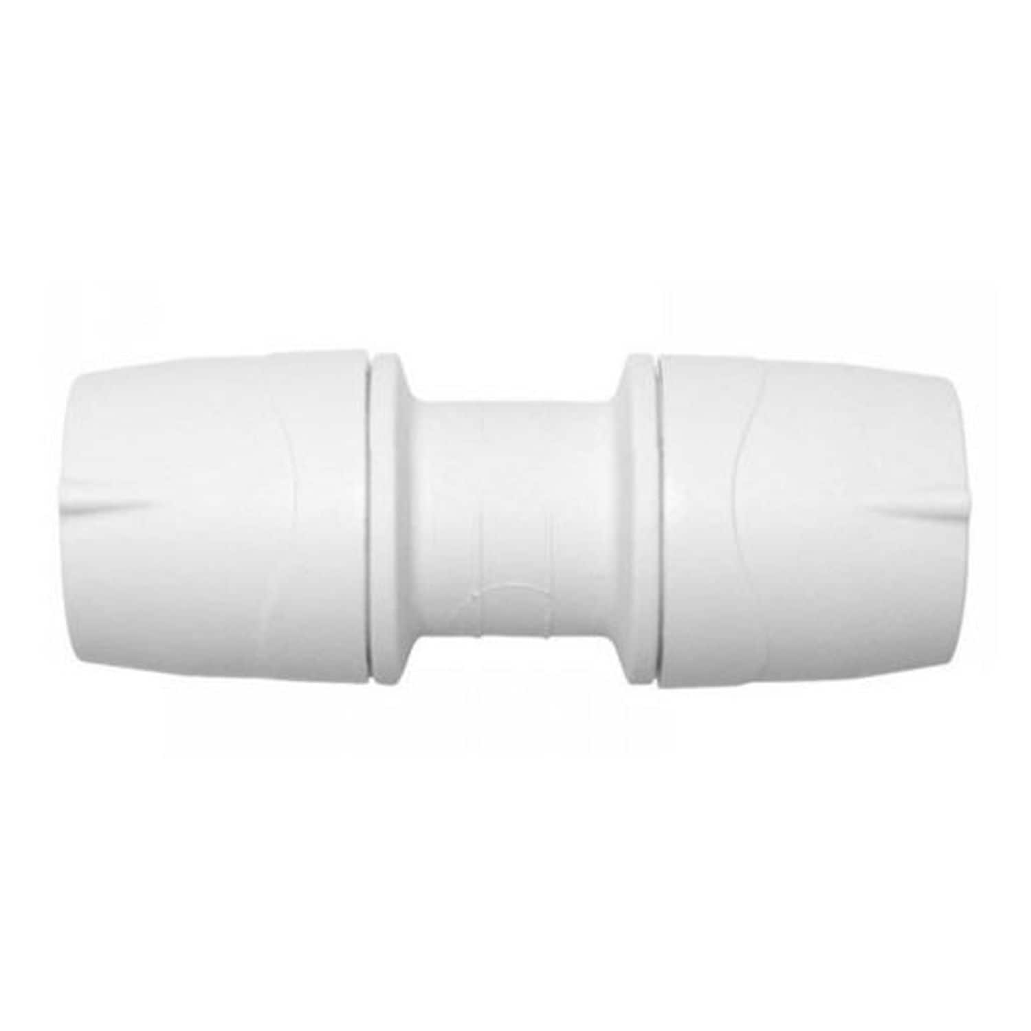 Polymax Polypipe Straight Coupler - White 22mm - MAX022