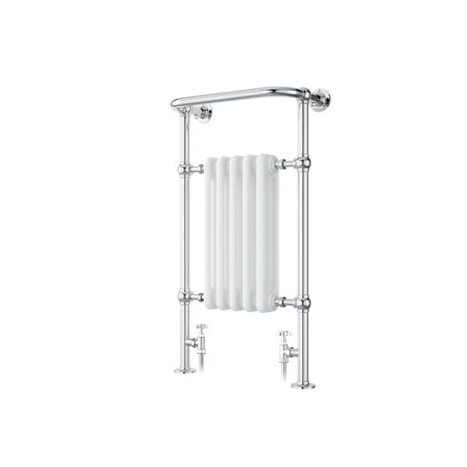 iflo Cereme Designer Towel Radiator - White/Chrome 960 x 510mm