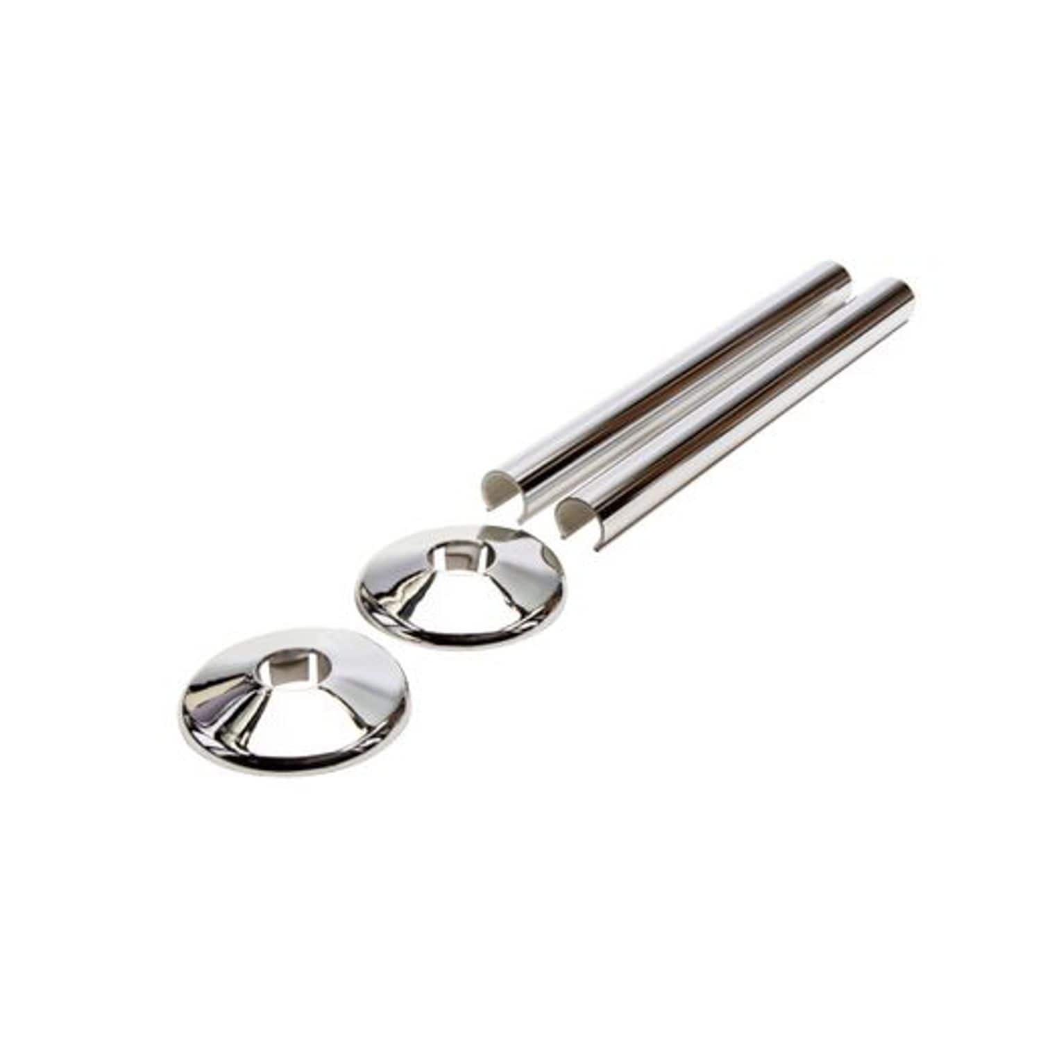 Talon Snappit Chrome Radiator Pipe Covers and Collars 200mm - ACSNC/K2