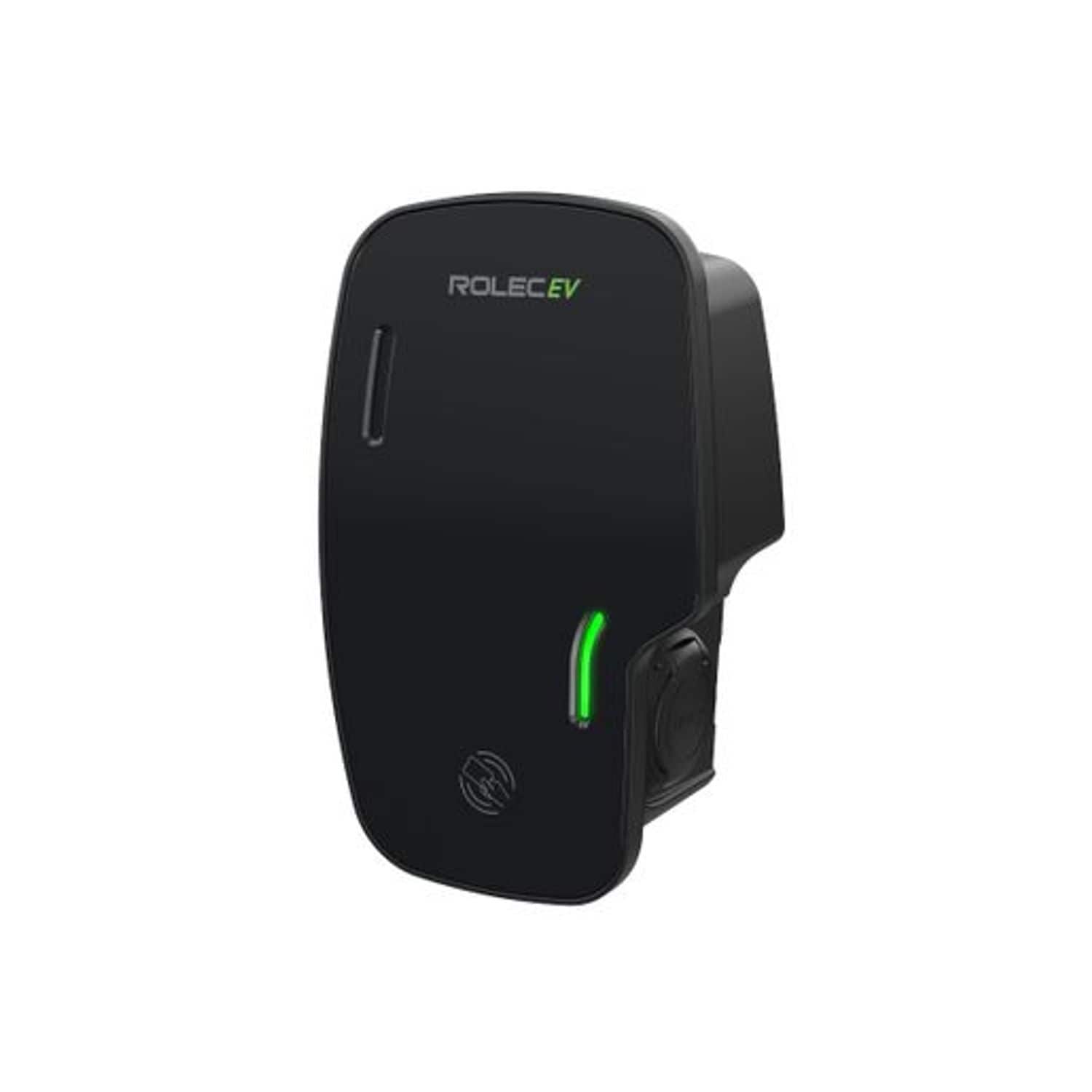 Rolec Zura Smart EV Charger 1 X Up to 22Kw 3Ph -Type 2 Socket - Black - ROLEC304