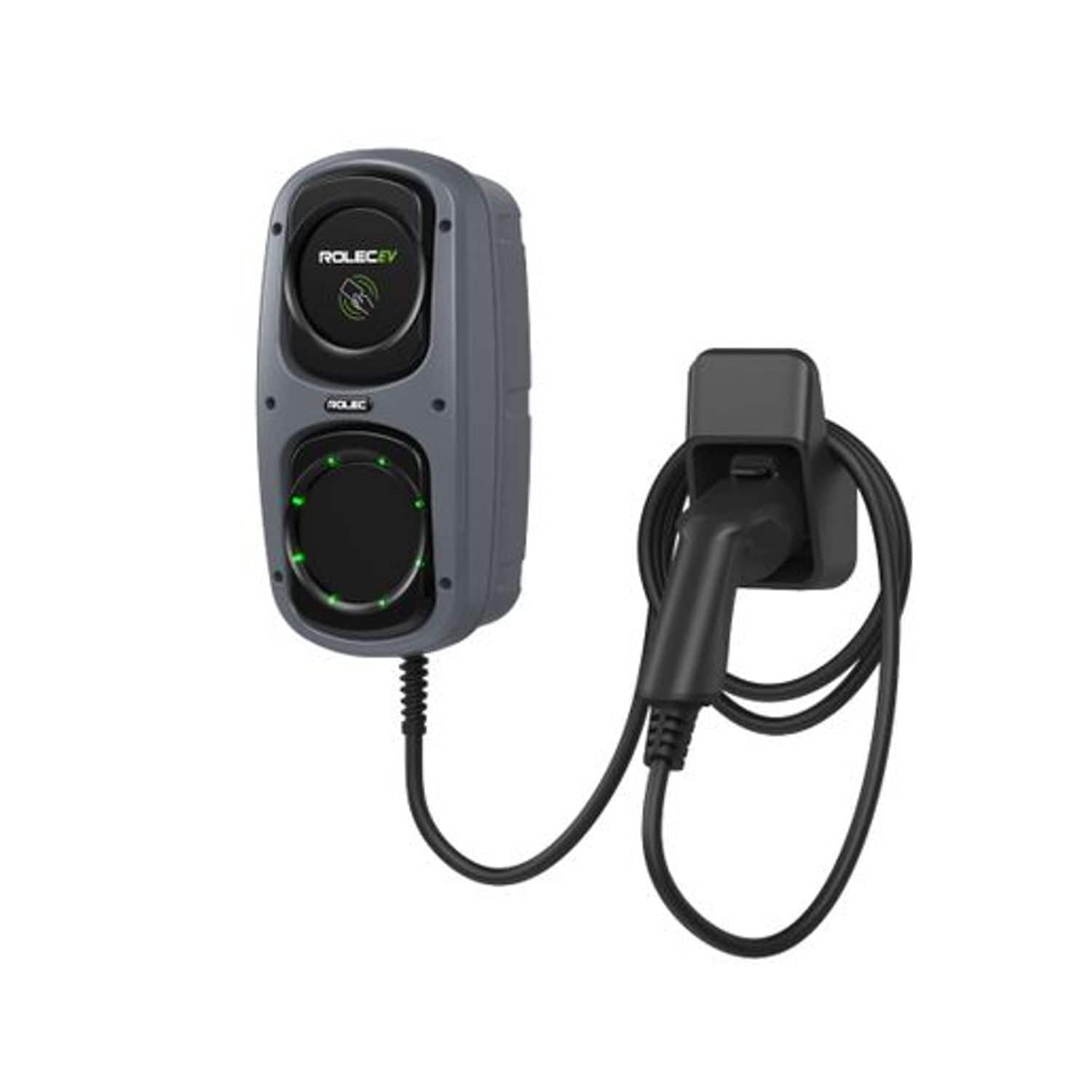 Rolec Wallpod Smart EV Charger Up to 7.4Kw -Type 2 5M Tethered -Grey - ROLEC4140