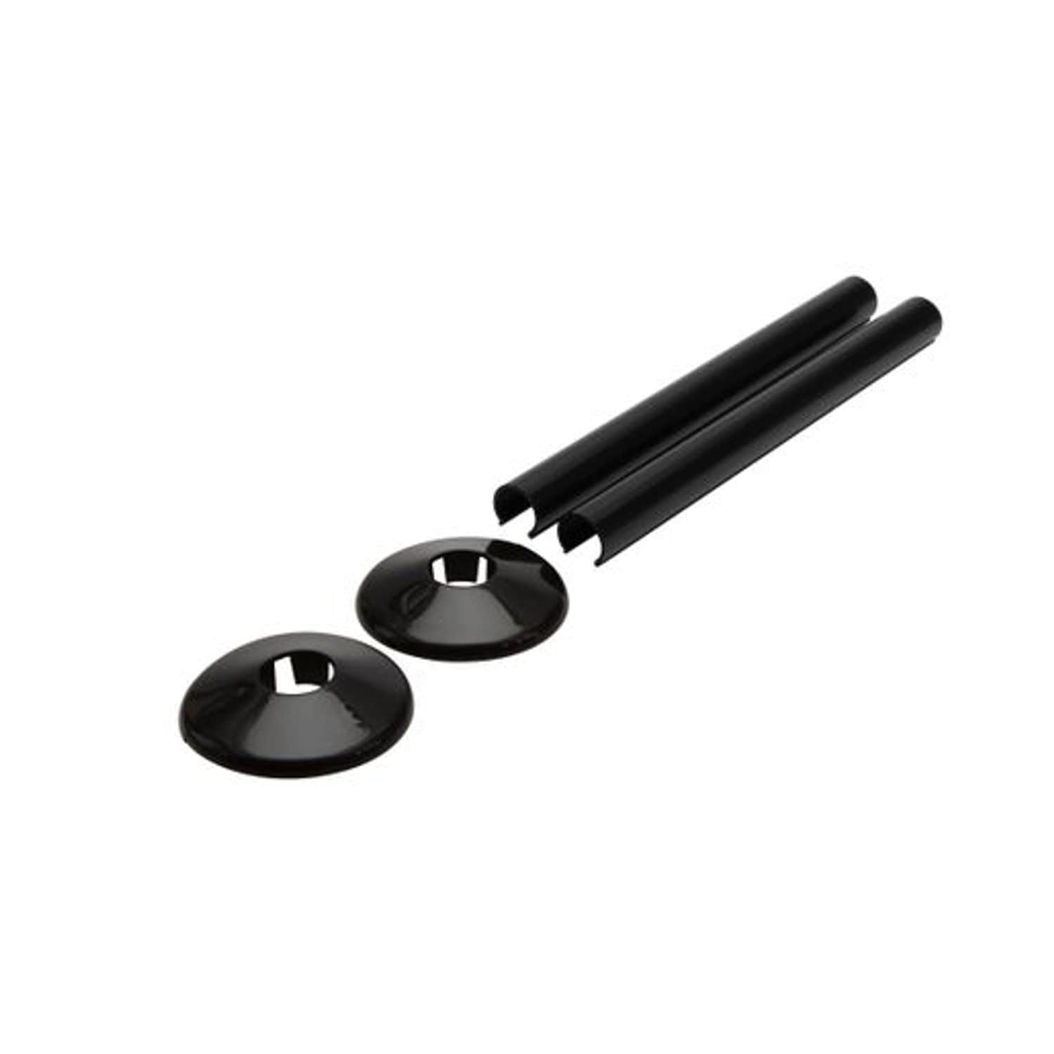 Talon Snappit - Black Radiator Pipe Covers and Collars 200mm - ACSNB/K2