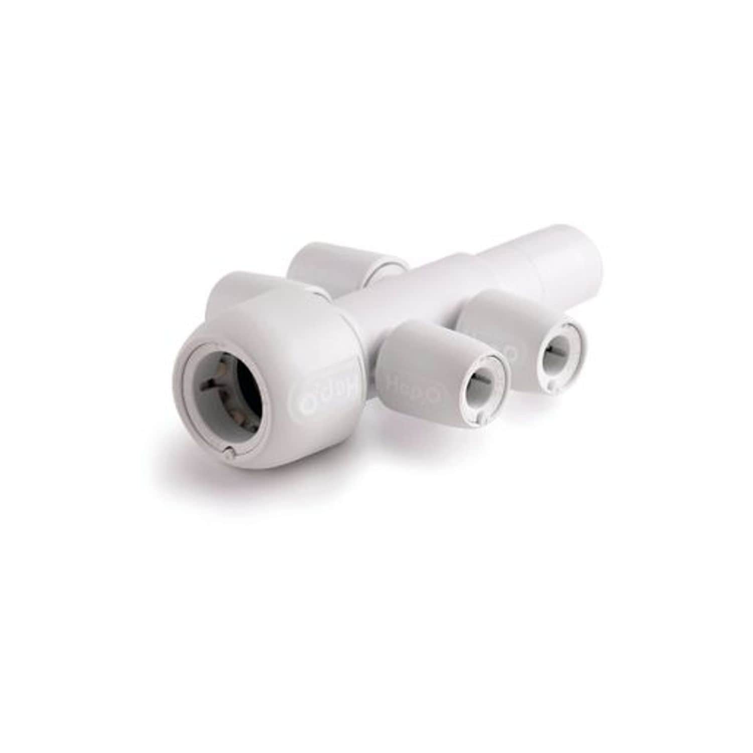 Hep2o 4 Port Manifold 22X10mm Socket & Closed Spigot - White - HX94/22W