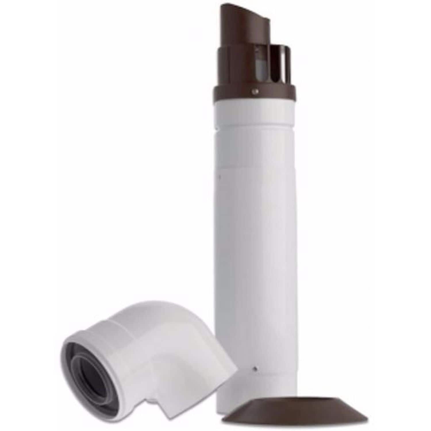 Baxi Multifit Telescopic Horizontal Boiler Flue Including Low Profile Bend 60mm/