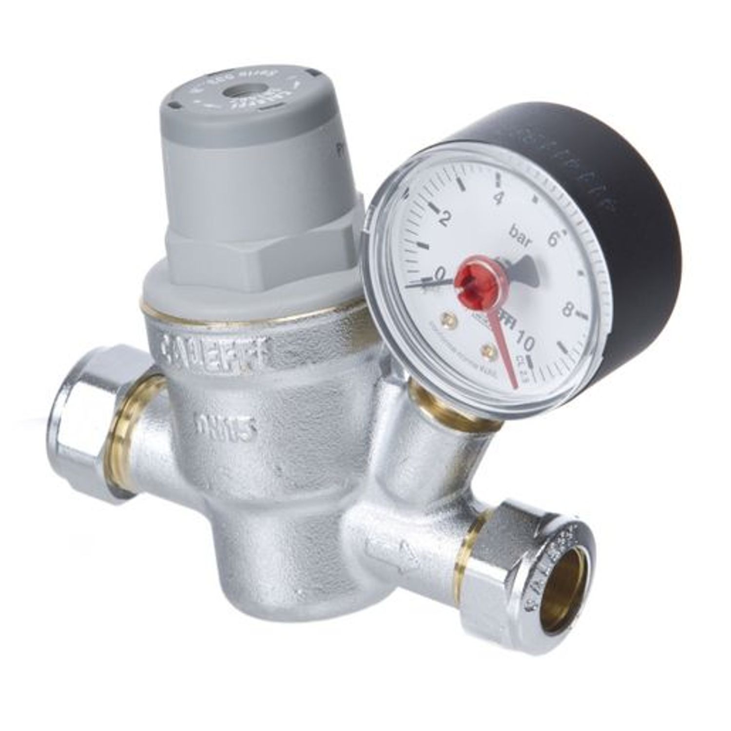 Altecnic 22mm Prescal - Series 533 High Temperature Prv (with Gauge)