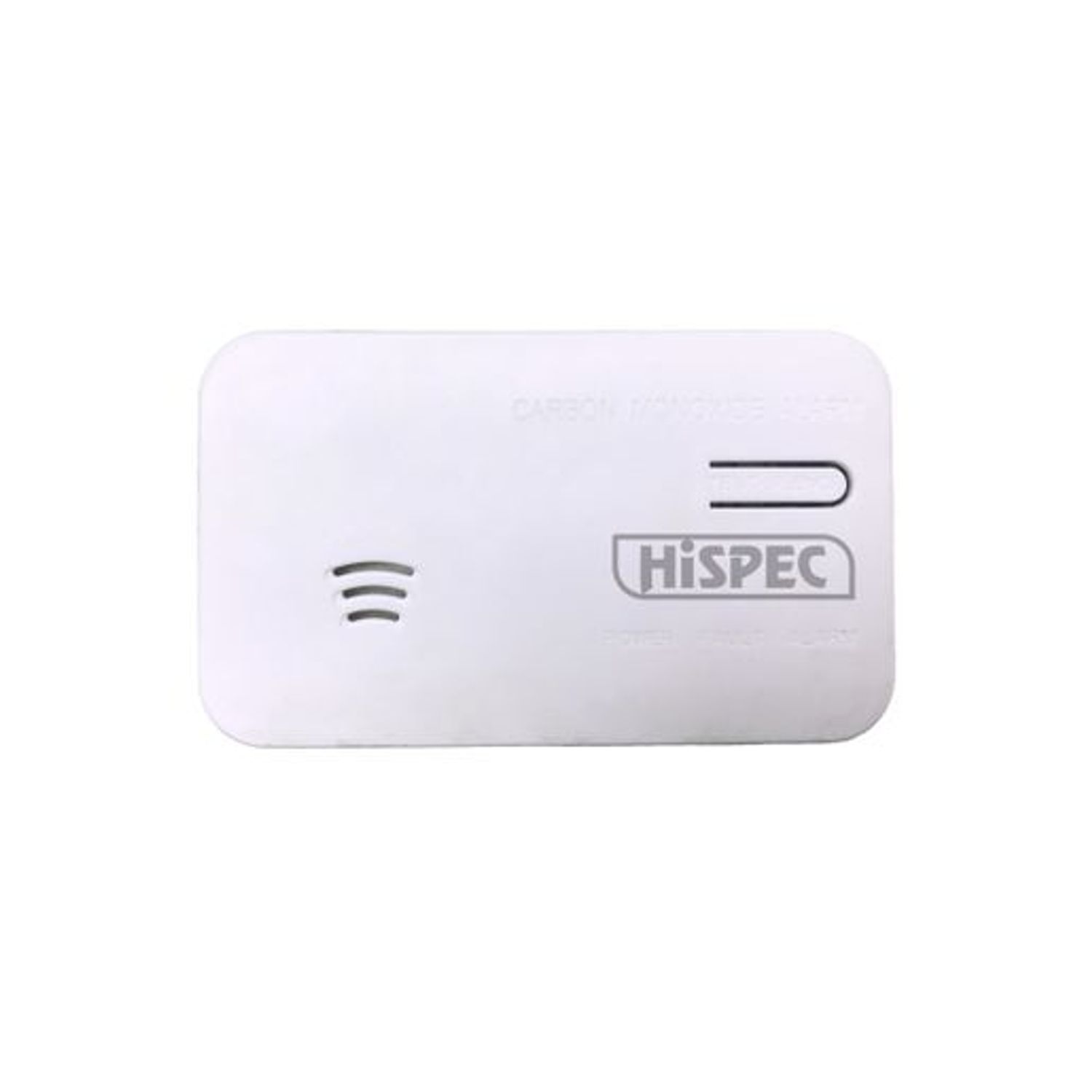 Hispec Battery Operated Carbon Monoxide, CO Detector Alarm, with 10 Year Battery