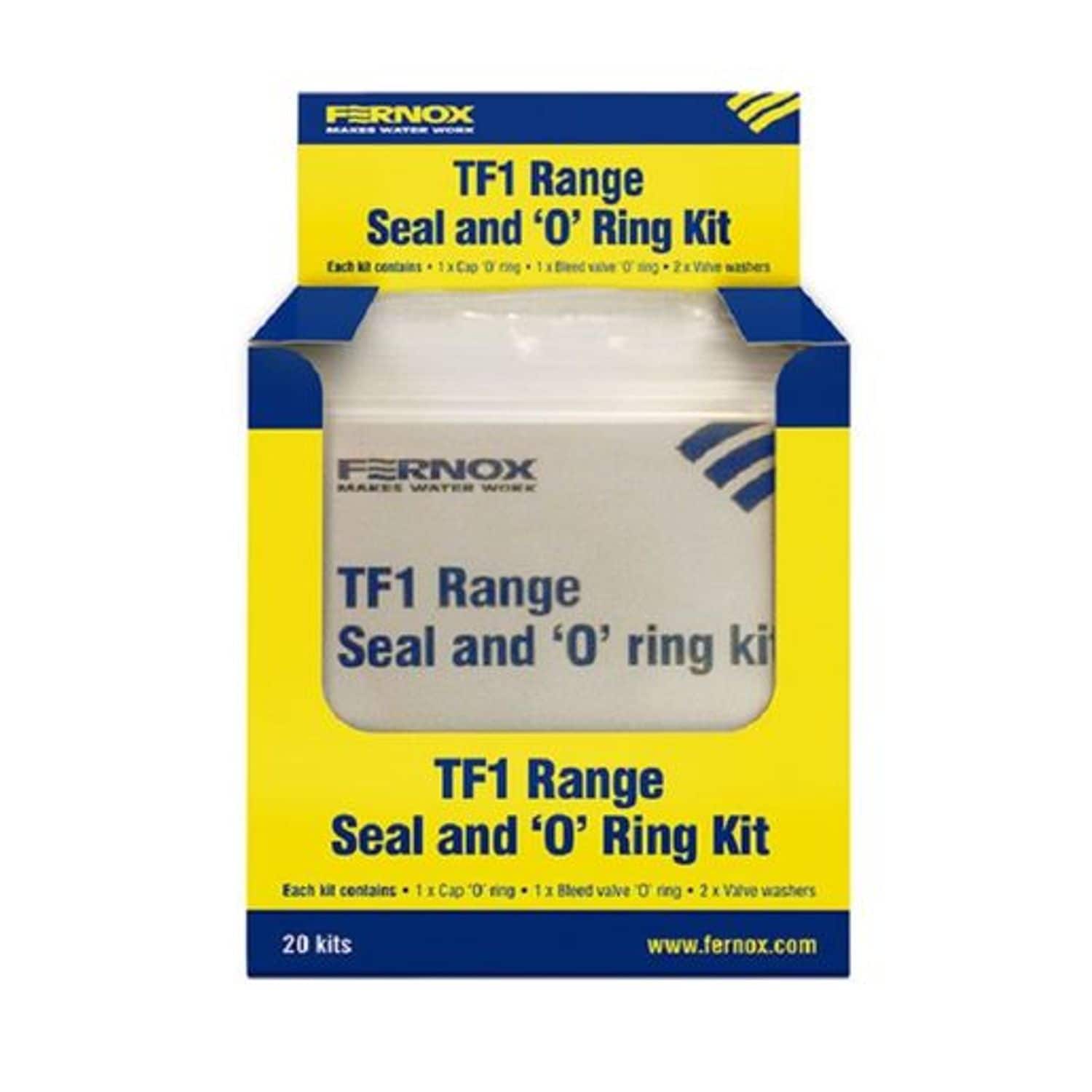 FERNOX Tf1 Filter Seal and O-Ring Kit - Black - 59288