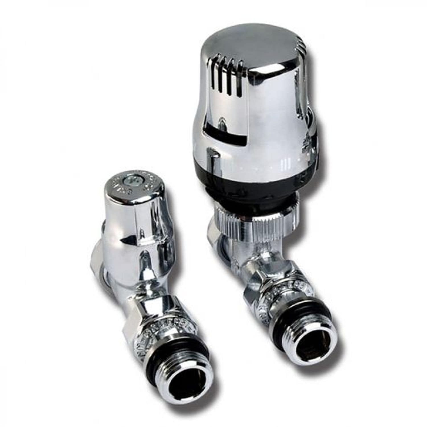 Altecnic Ecocal Straight -Twin Pack TRV Chrome Head 15mm 200485 Ltc - 200485 LTC