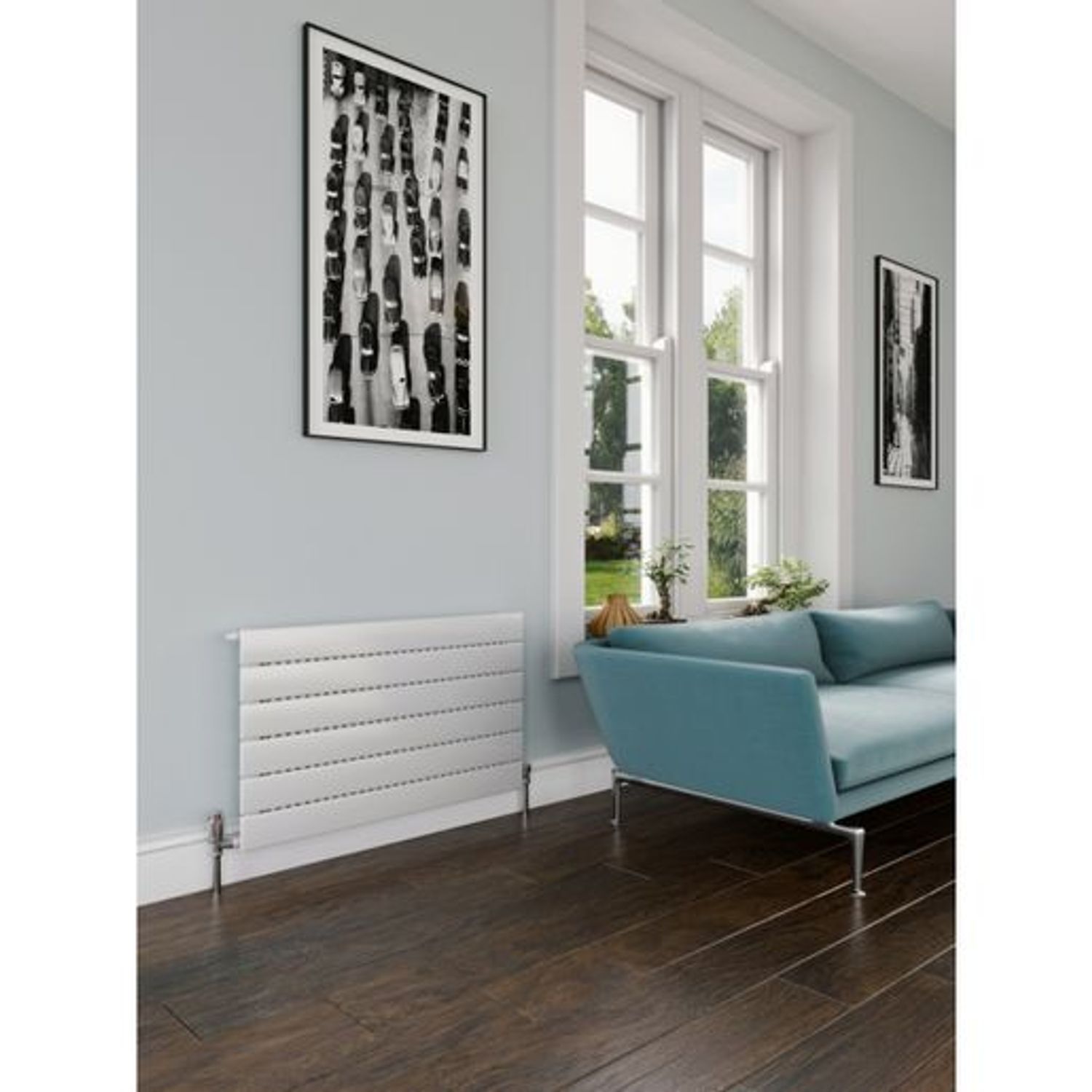Stelrad Softline Concord Plane Single Panel Radiator 592mm x 1000mm - 548368