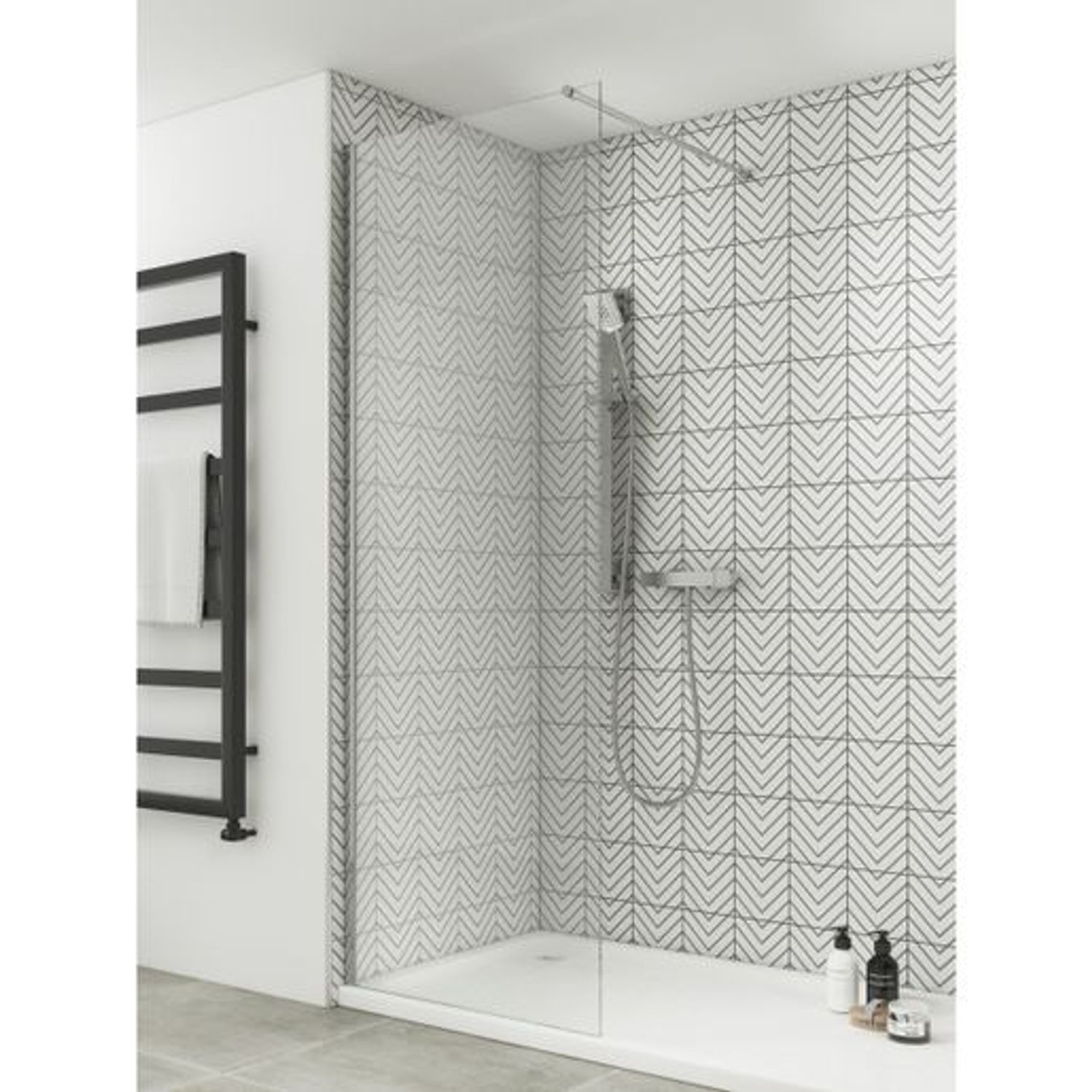 iflo Aira Wet Room Shower Panel 800mm